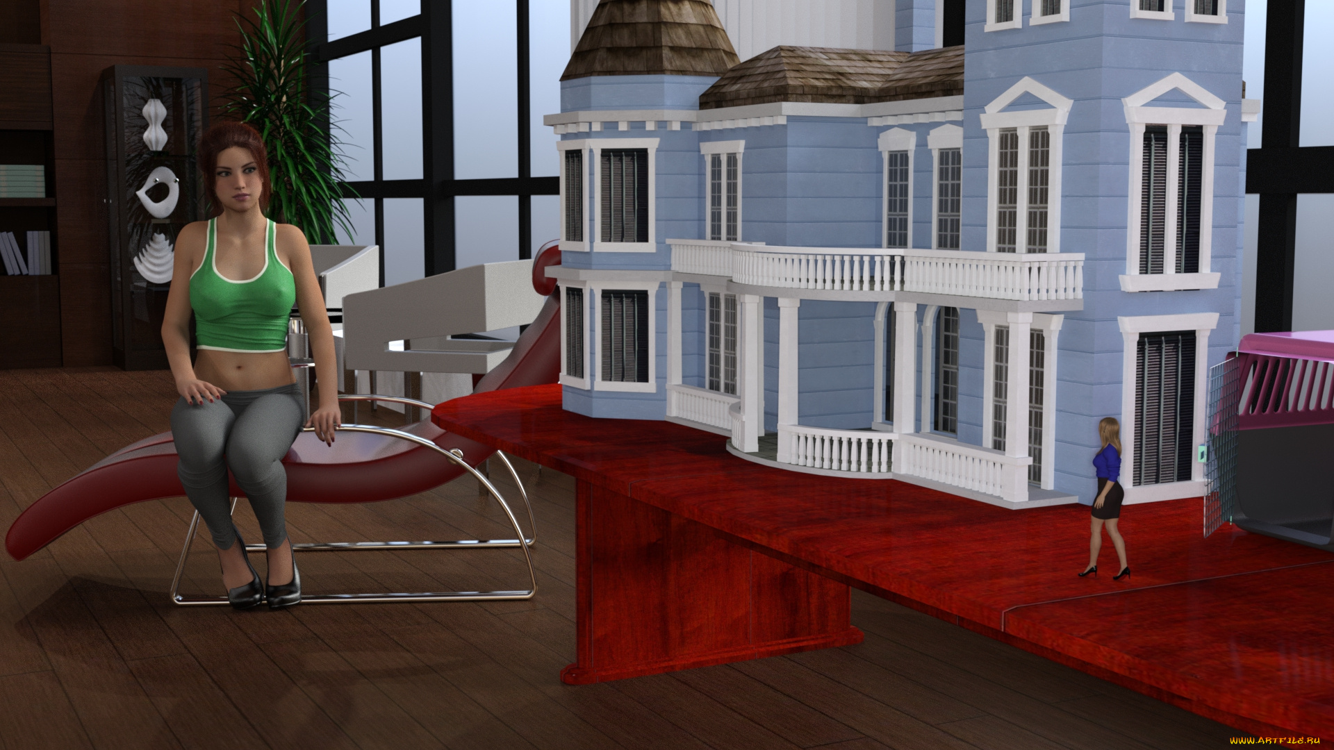 3д, графика, фантазия, , fantasy, фон, взгляд, девушка