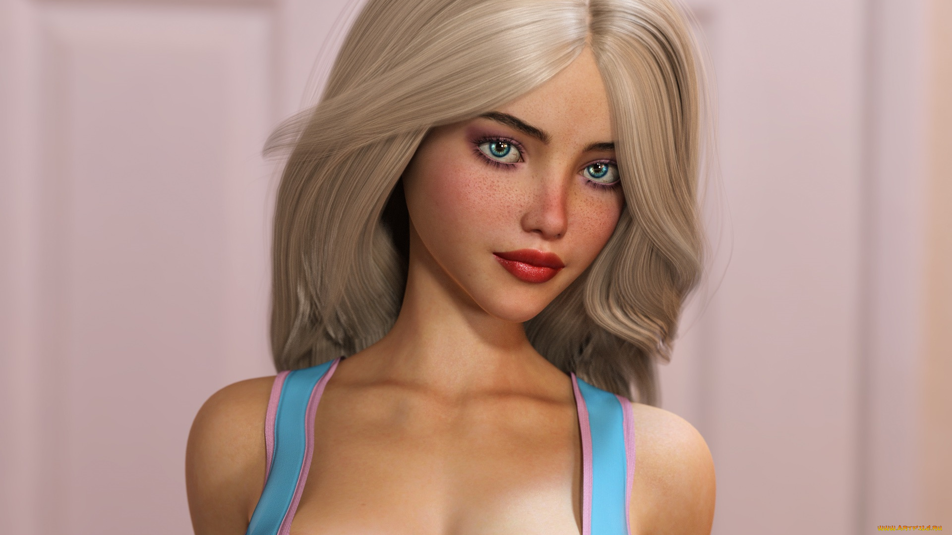 3д, графика, люди, , people, девушка, взгляд, фон