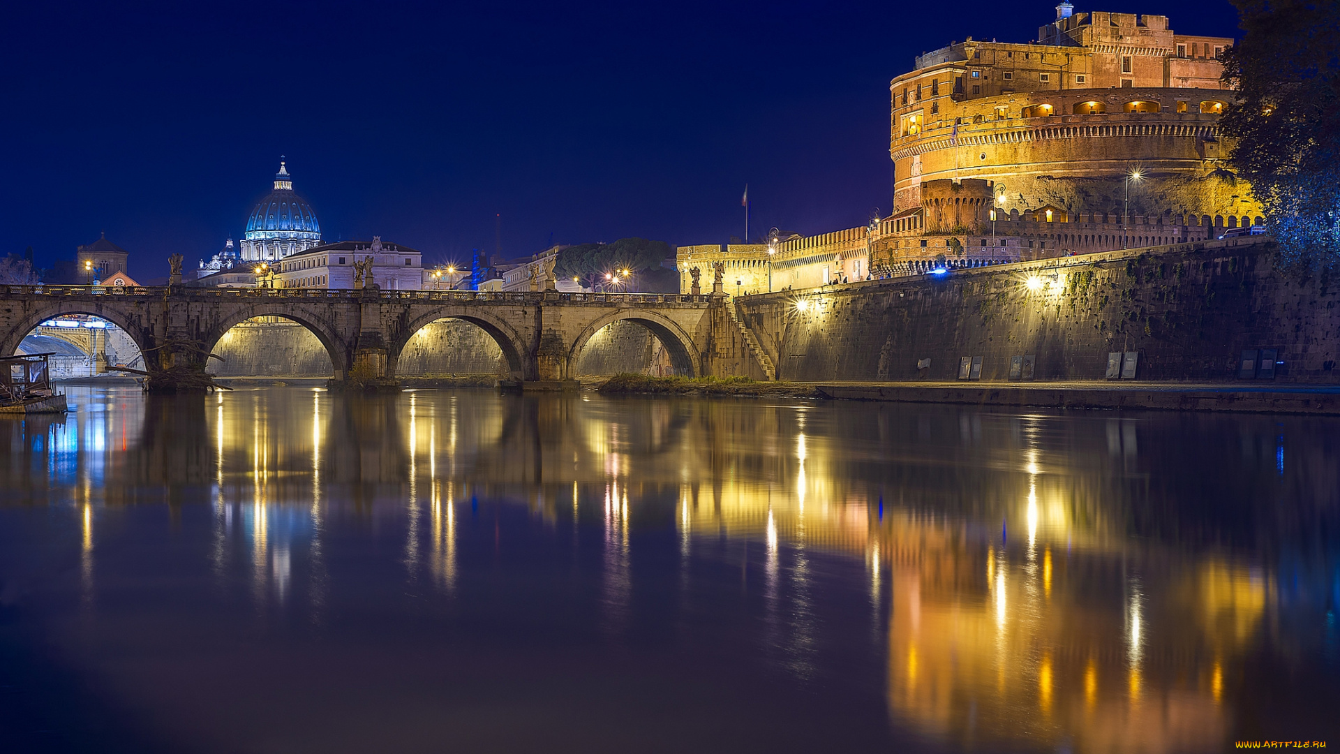 castel, sant`angelo, -, roma, города, рим, , ватикан, , италия, простор