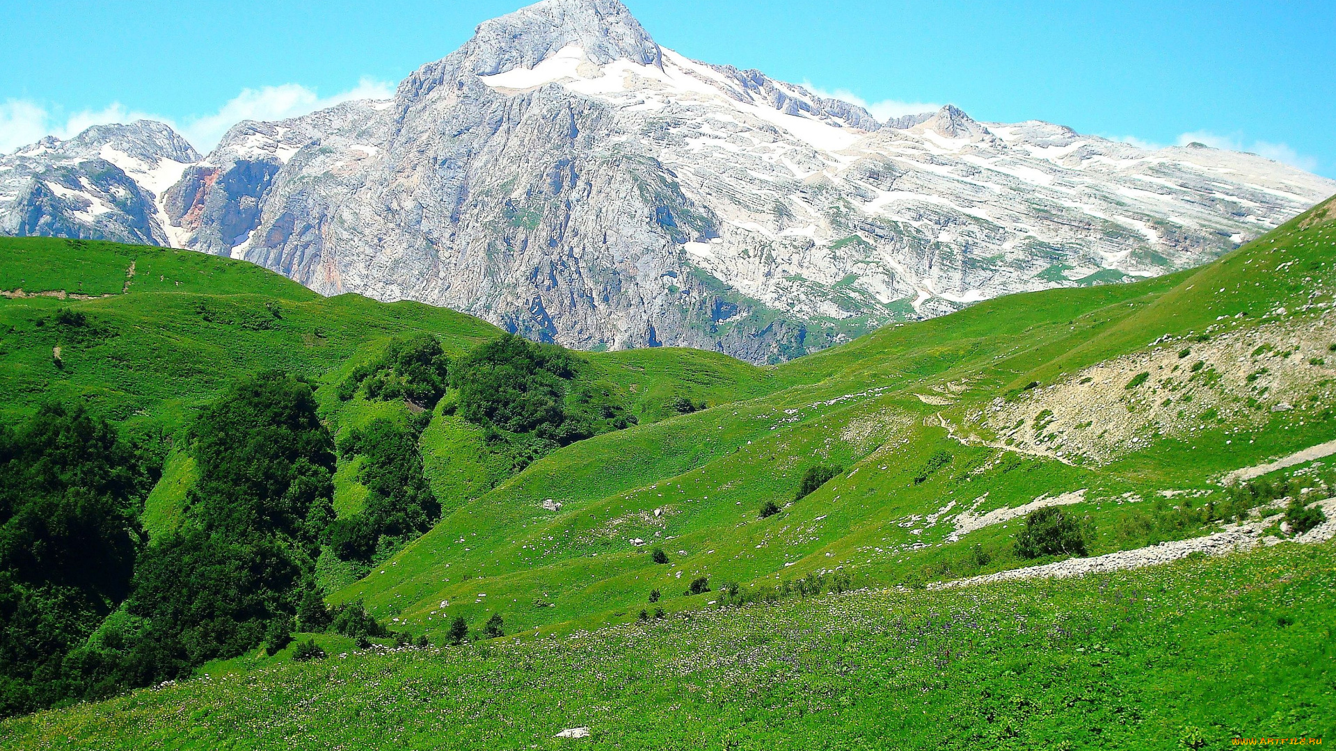 фишт, природа, горы, россия, кавказ, вершина, гора