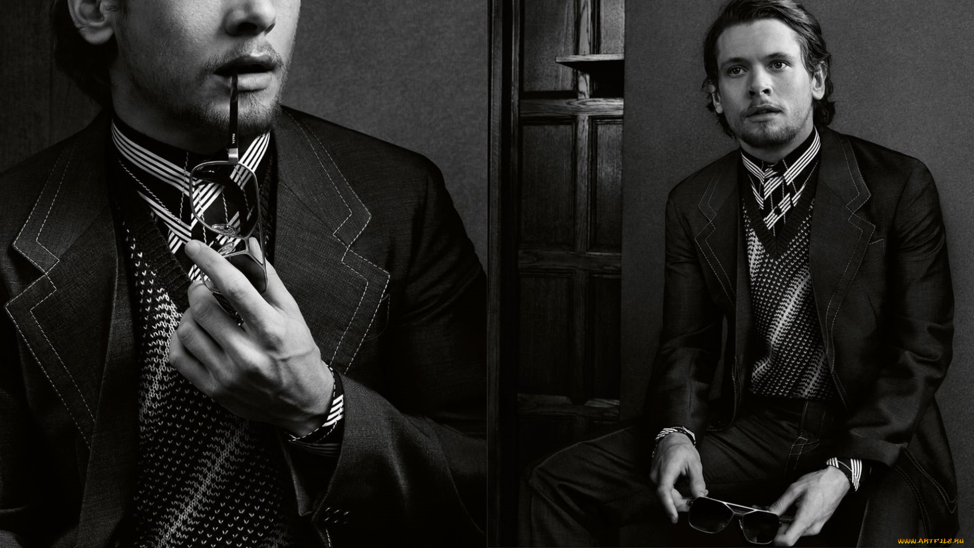 мужчины, -, unsort, очки, костюм, мужчина