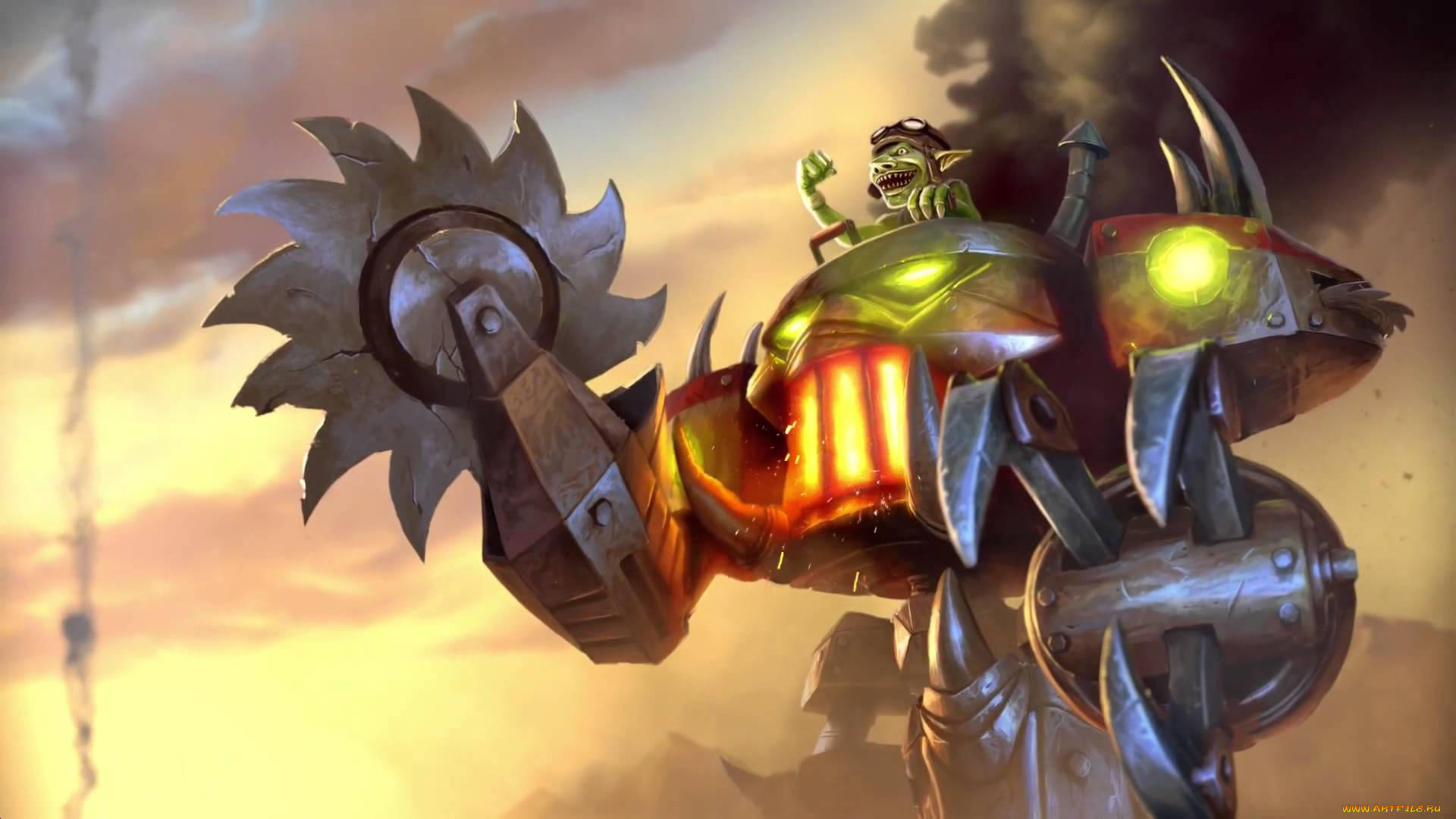 видео, игры, hearthstone, , heroes, of, warcraft, робот, гоблин