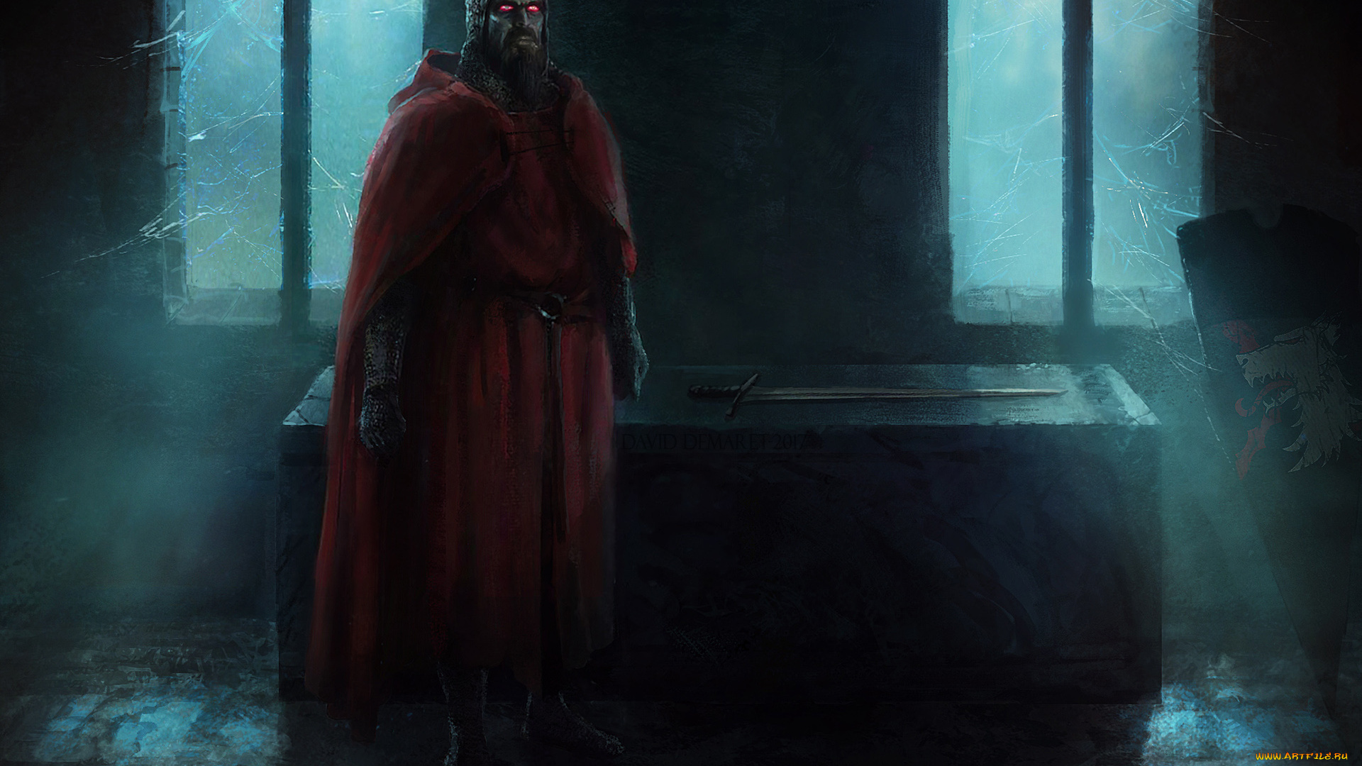 видео, игры, vampire, , the, dark, ages, меч, взгляд, фон, рыцарь, мужчина