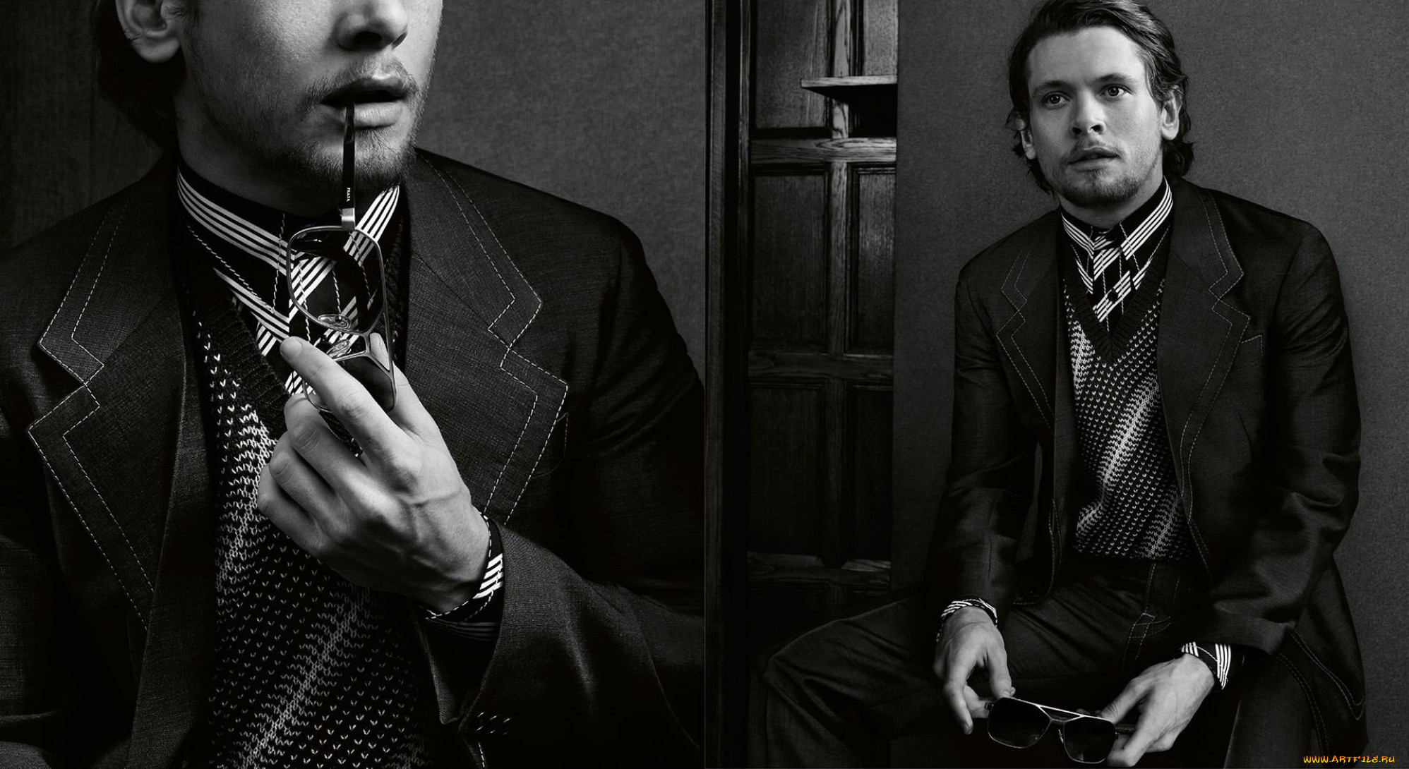 мужчины, -, unsort, очки, костюм, мужчина