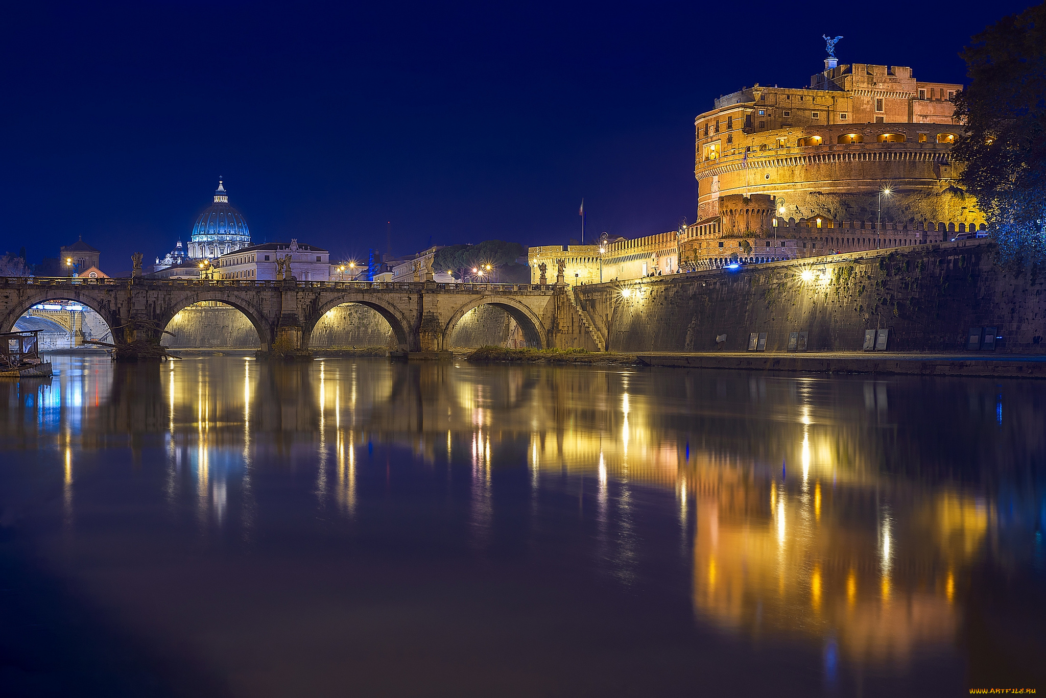 castel, sant`angelo, -, roma, города, рим, , ватикан, , италия, простор