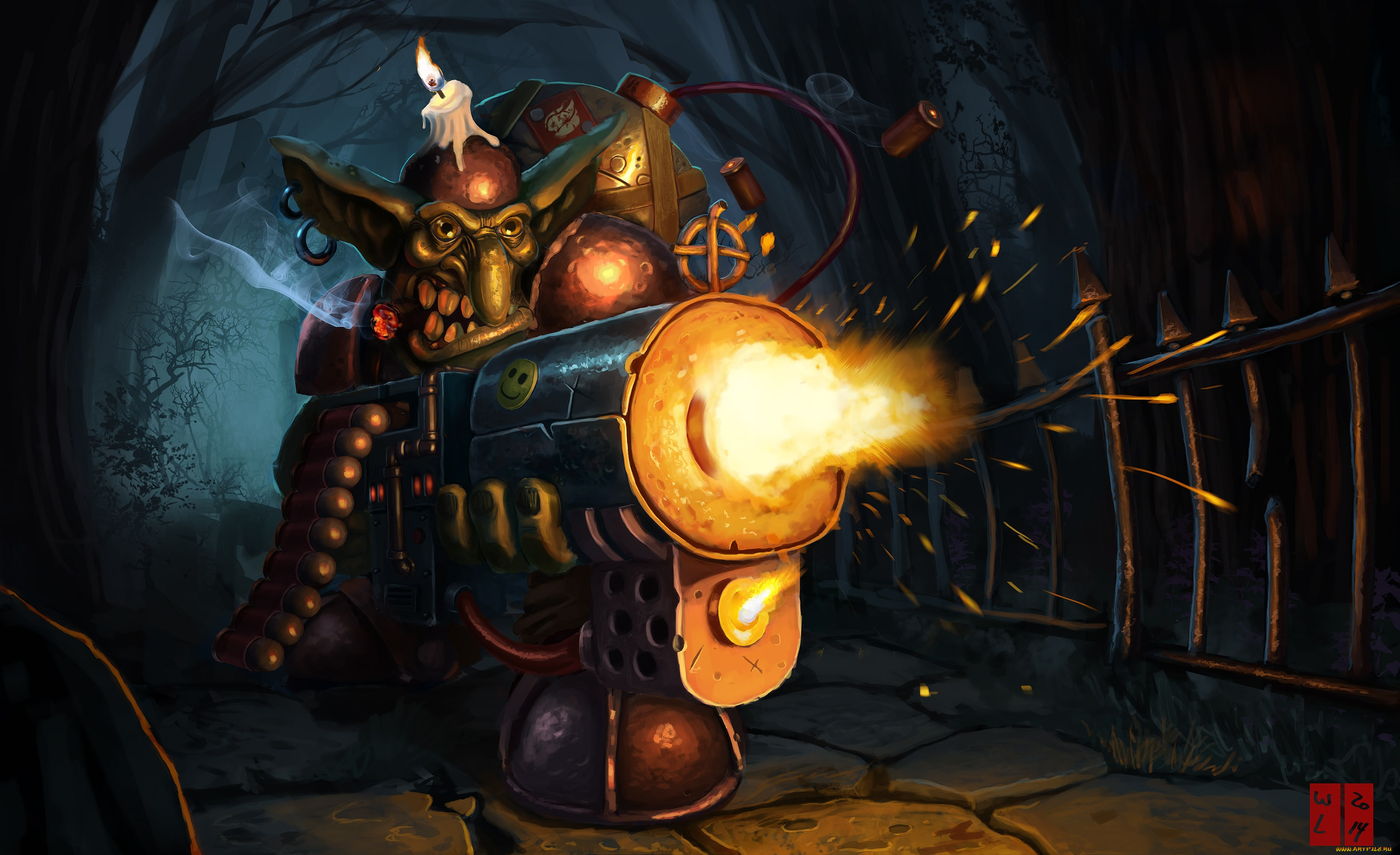 видео, игры, hearthstone, , heroes, of, warcraft, свечка, пулемет, гоблин