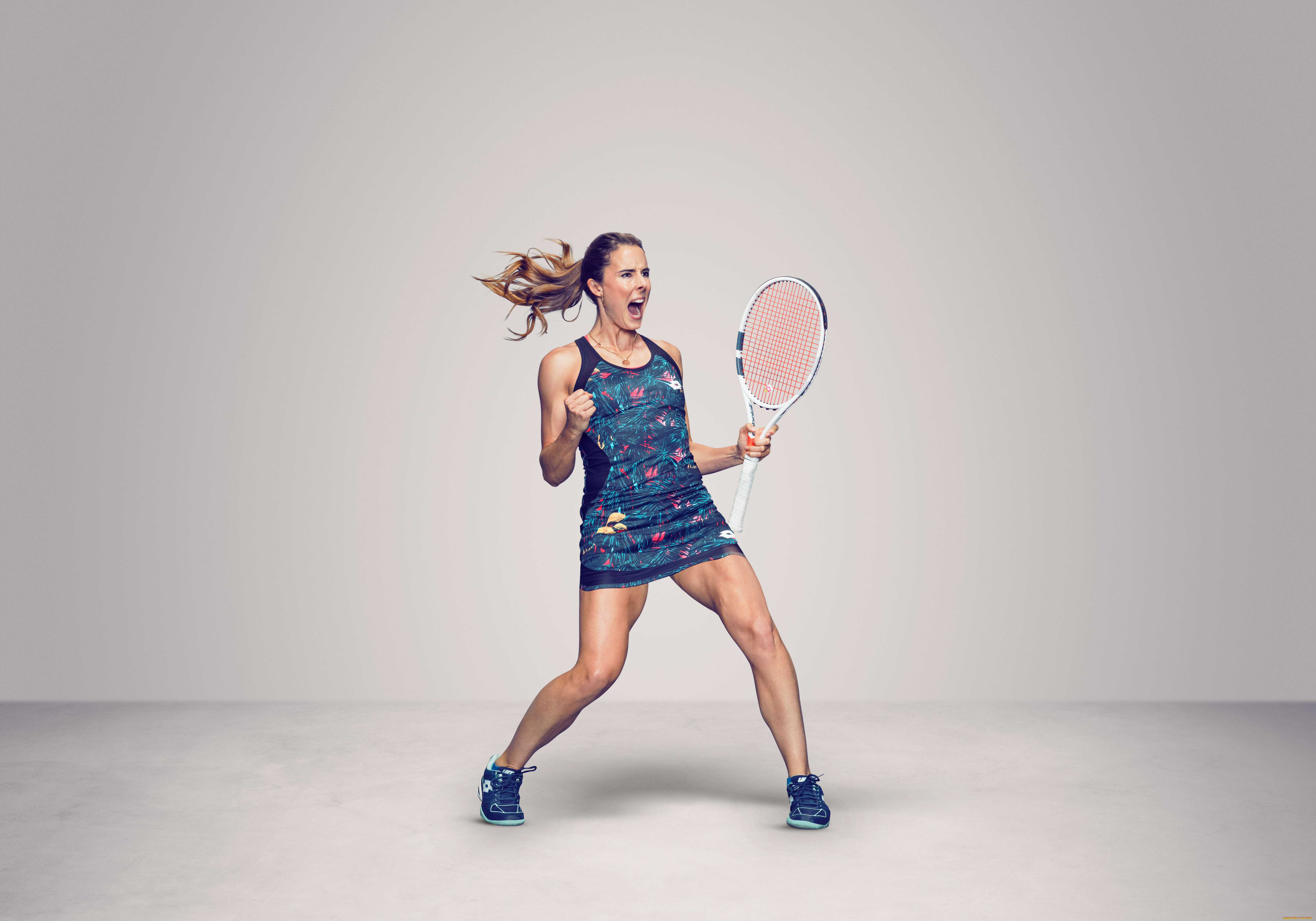 спорт, теннис, alizе, cornet, ракетка, фон, взгляд, девушка