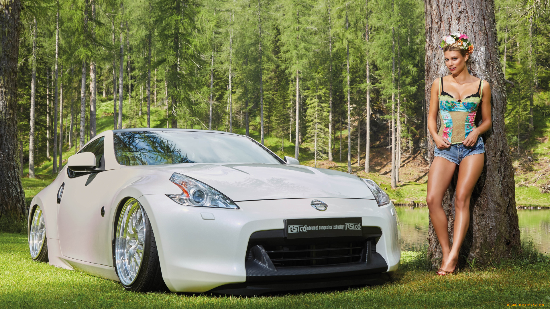 автомобили, -авто, с, девушками, nissan