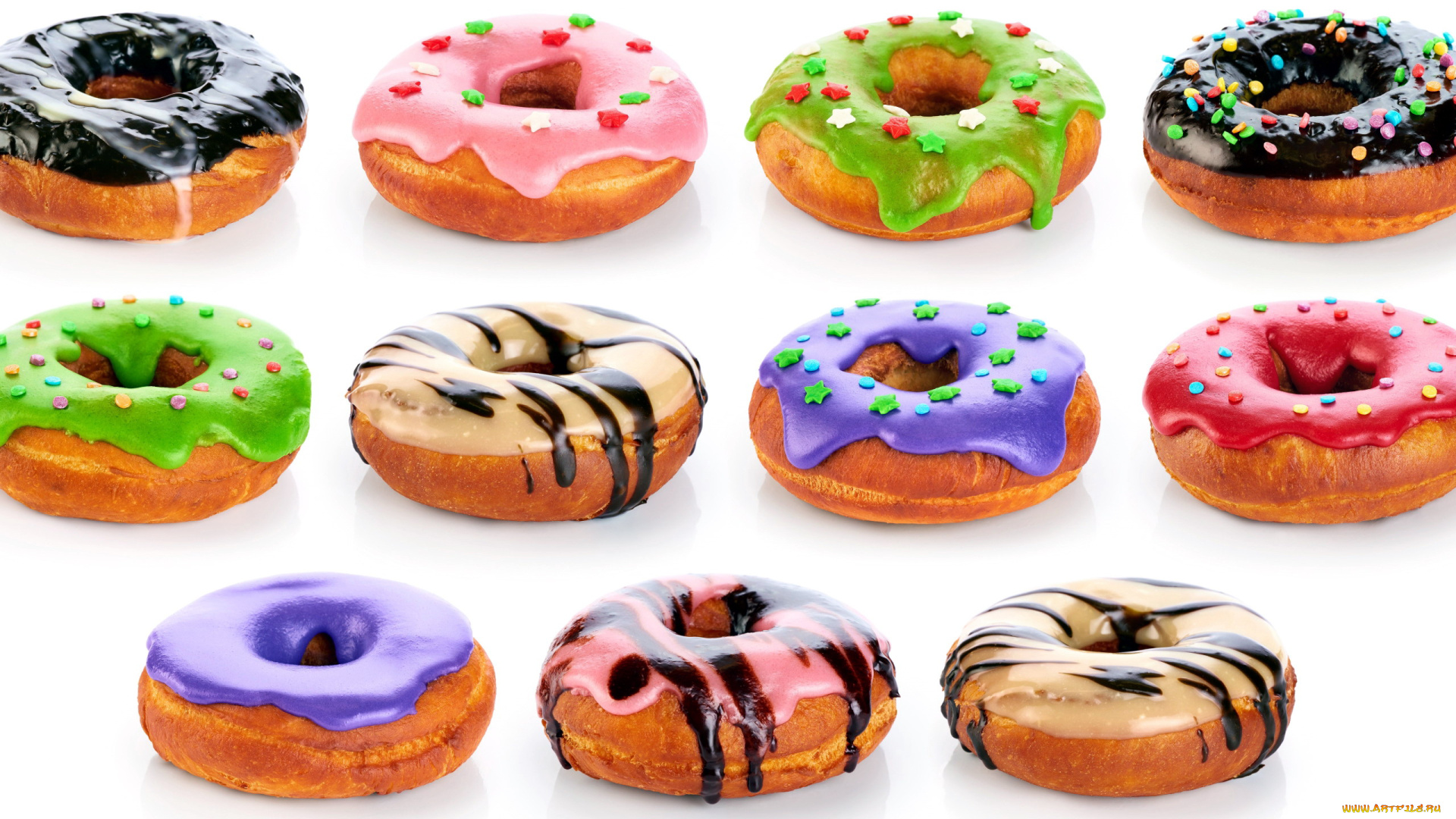 еда, хлеб, , выпечка, пончики, ассорти