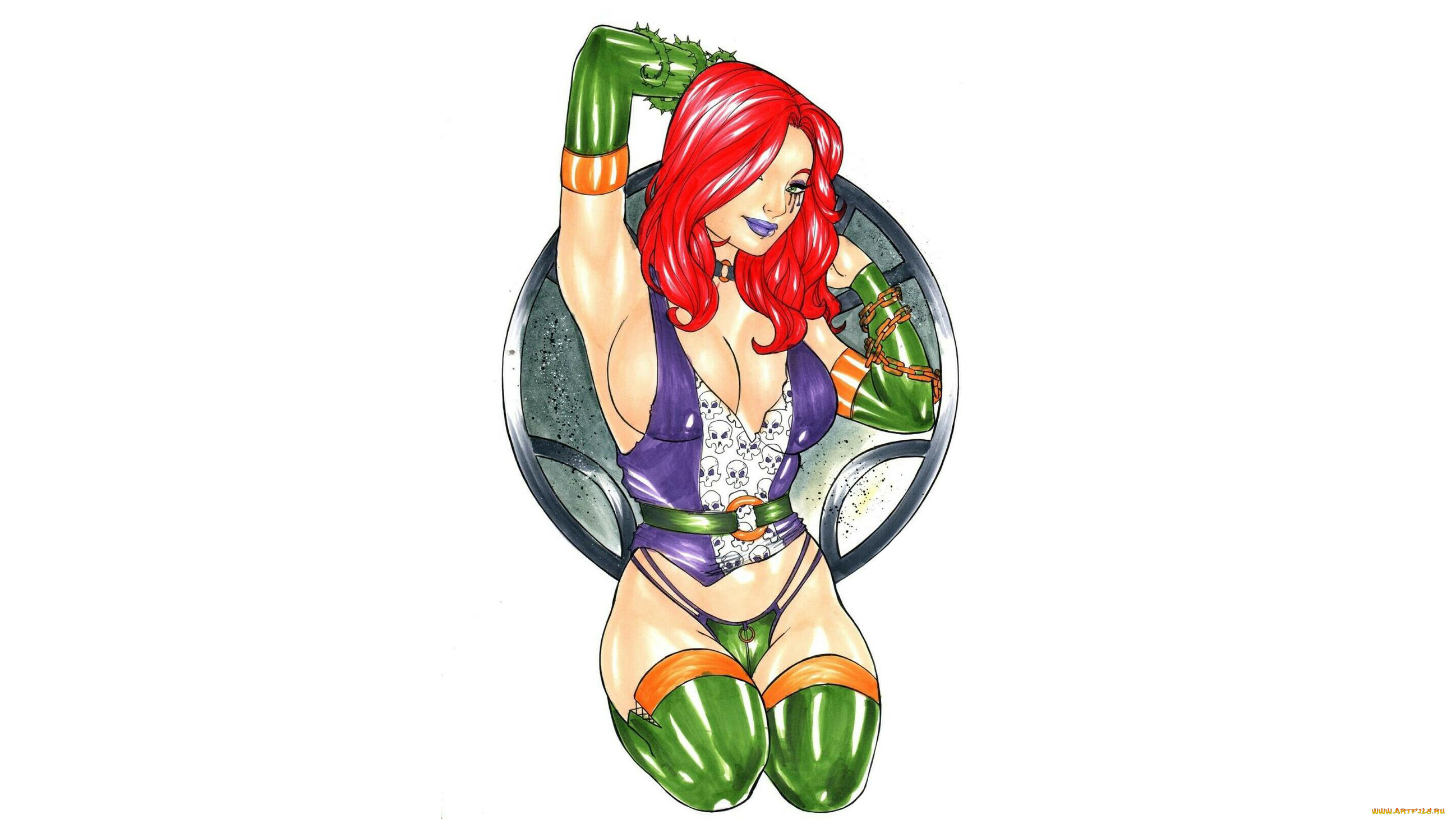 рисованное, elberty, oliveira, девушка, фон, униформа