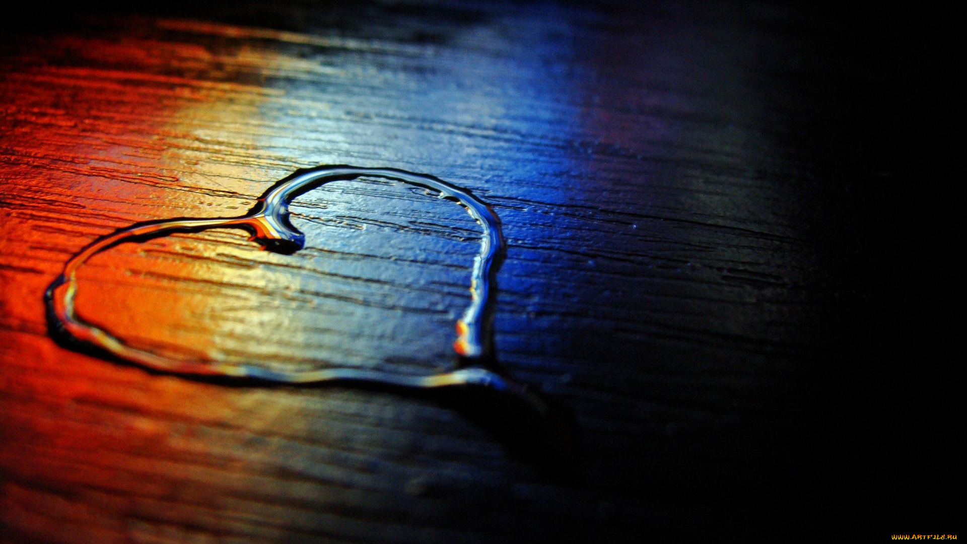 праздничные, день, святого, валентина, , сердечки, , любовь, поверхность, сердечко, вода