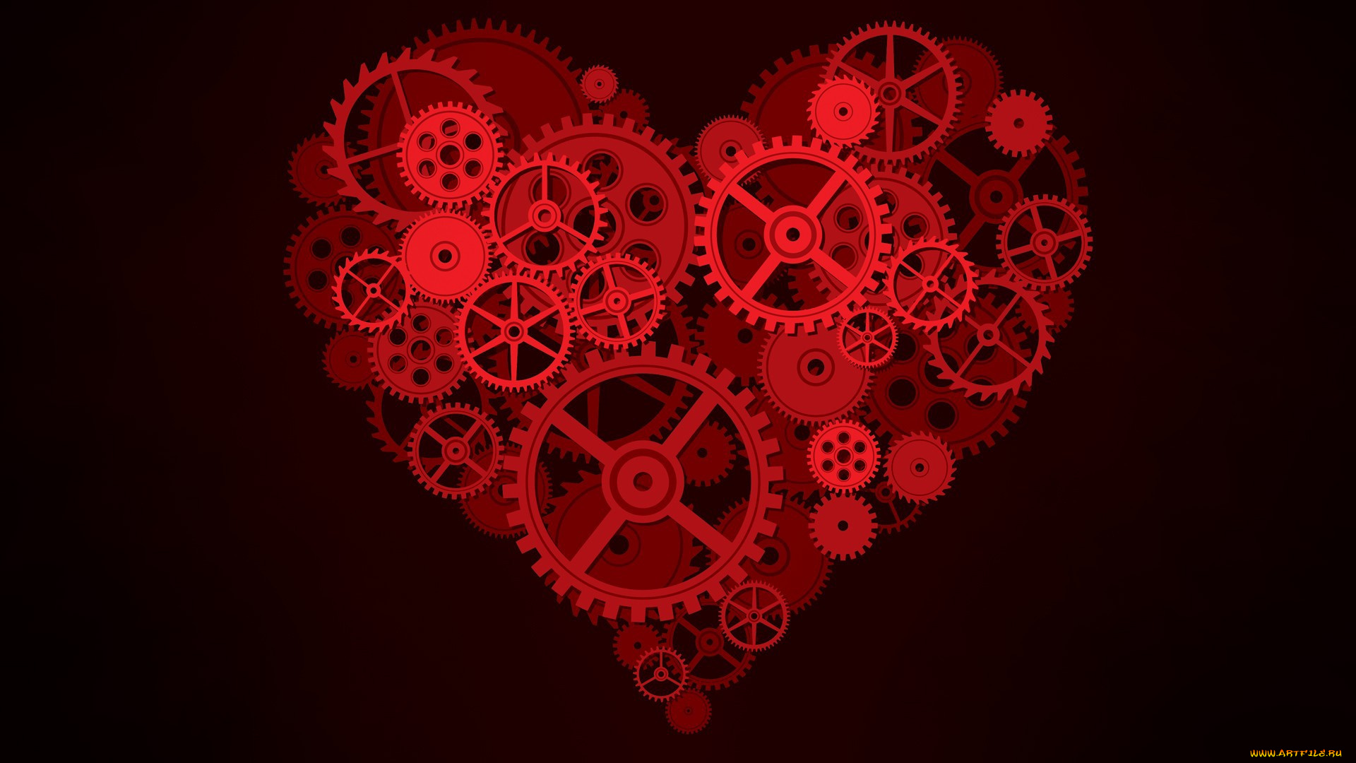 праздничные, день, святого, валентина, , сердечки, , любовь, сердечко, детали, шестеренки