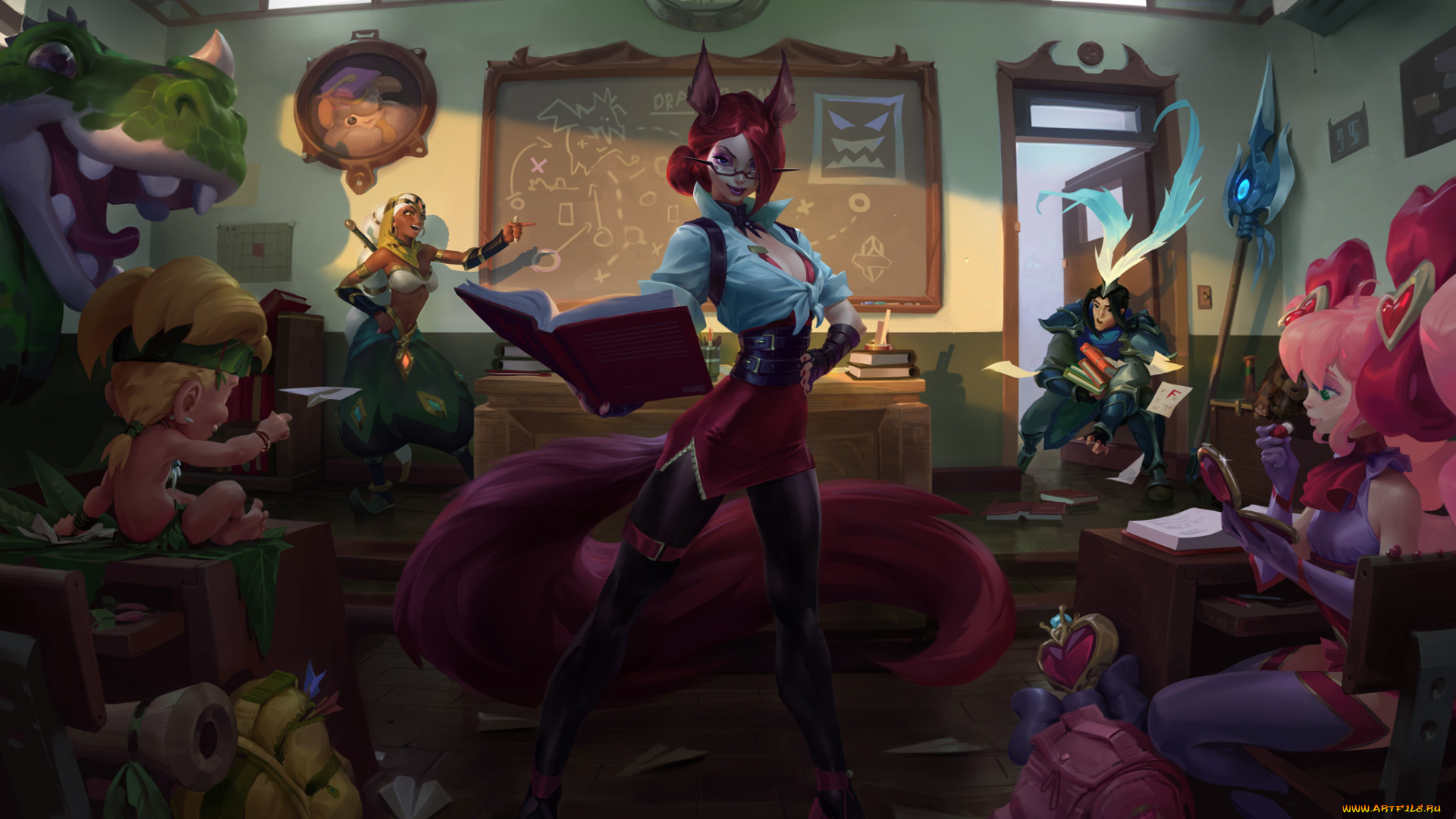 видео, игры, ---другое, персонажи, школа