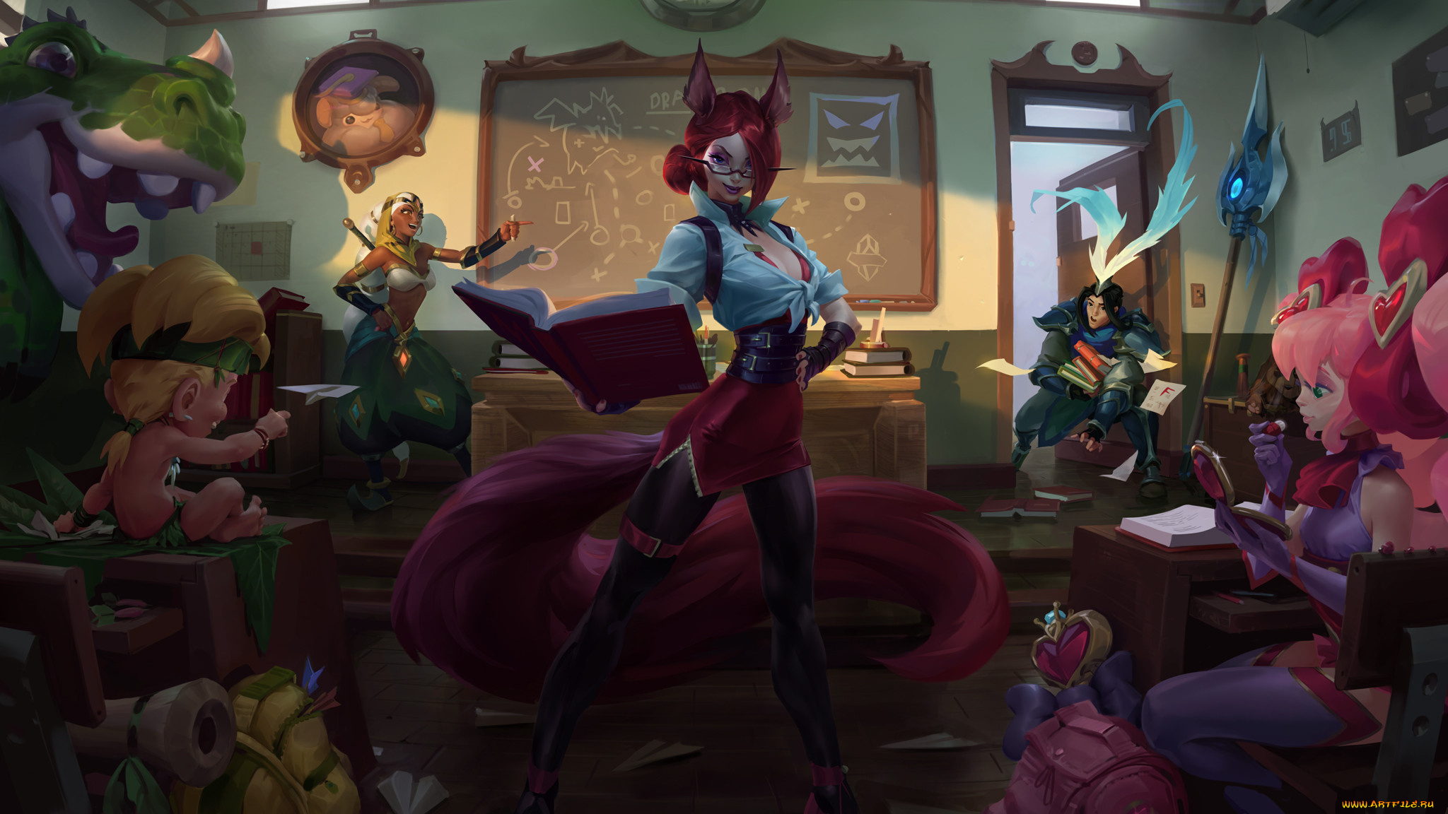 видео, игры, ---другое, персонажи, школа