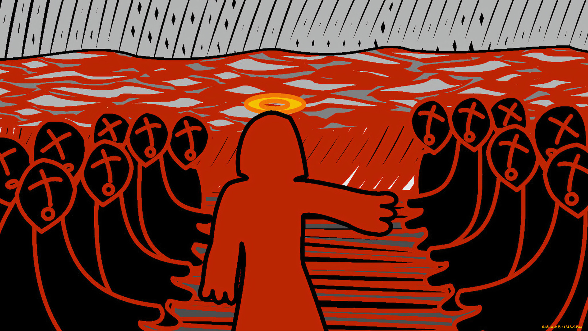 295385, рисованное, религия, святой, люди, нимб