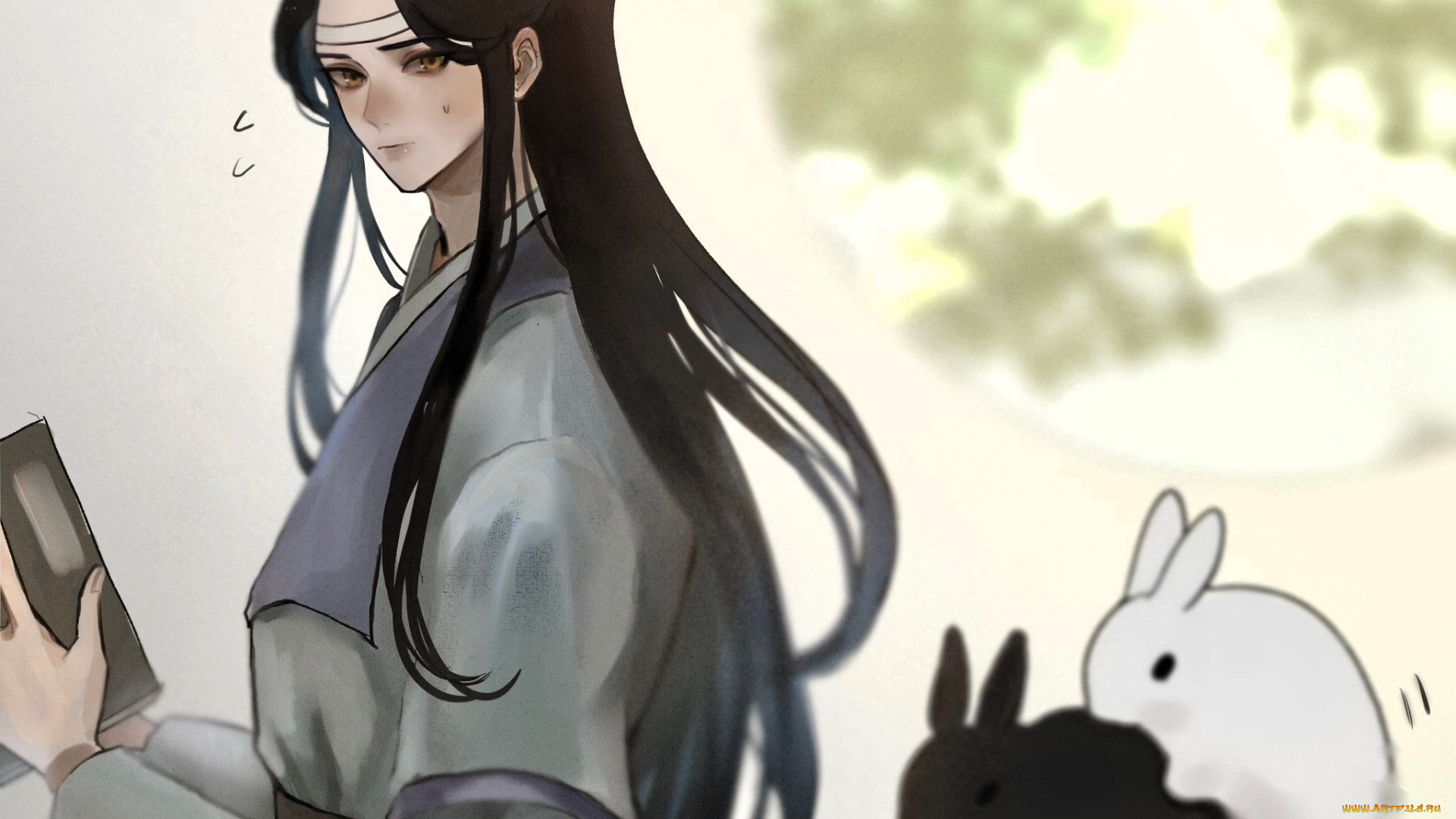 аниме, mo, dao, zu, shi, лань, ванцзи, кролики