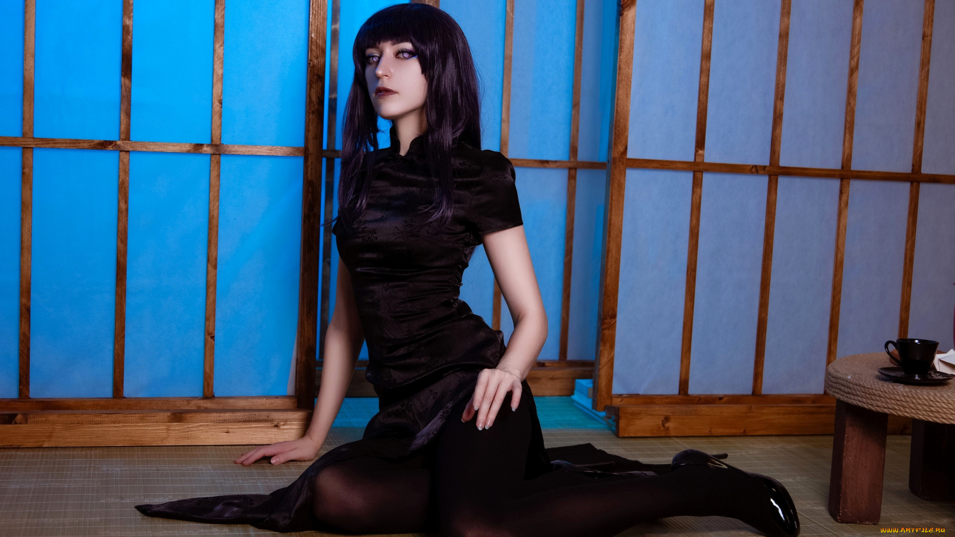 девушки, momo, косплей, образ, наряд, костюм, платье