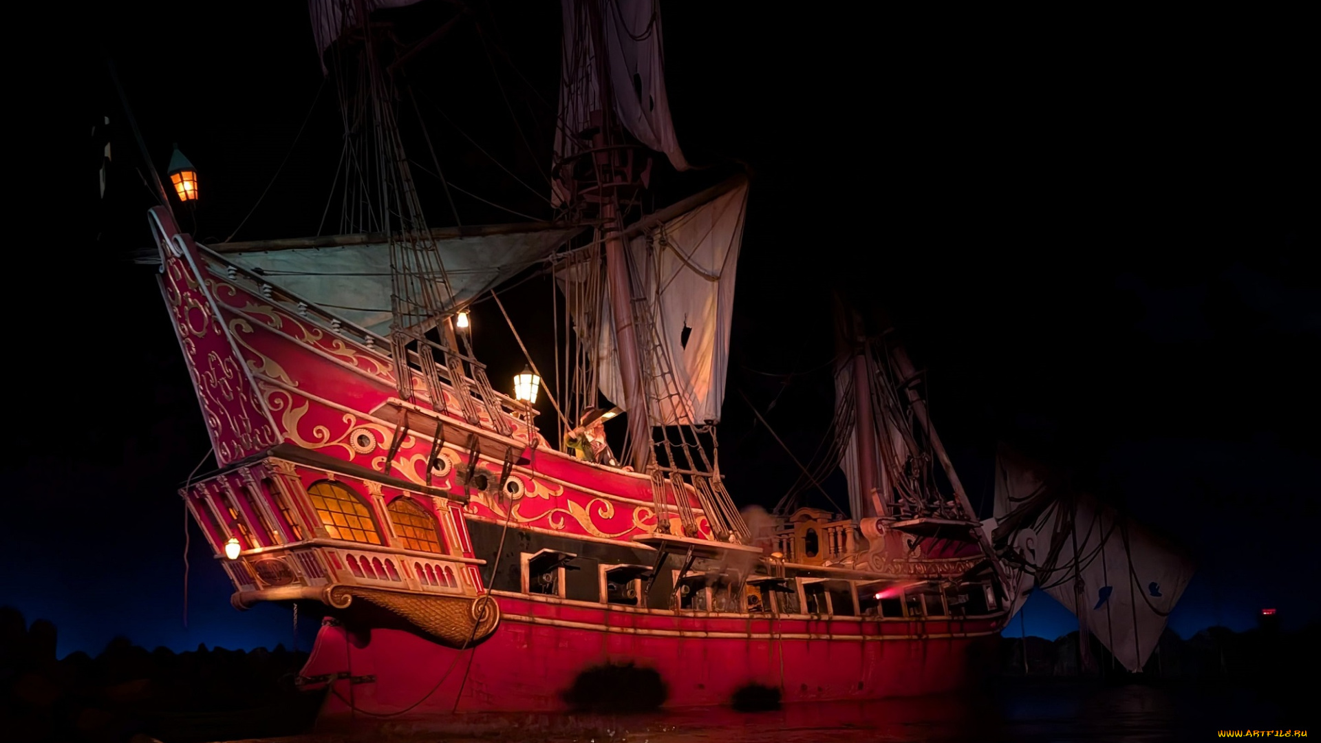 корабли, парусники, парусник