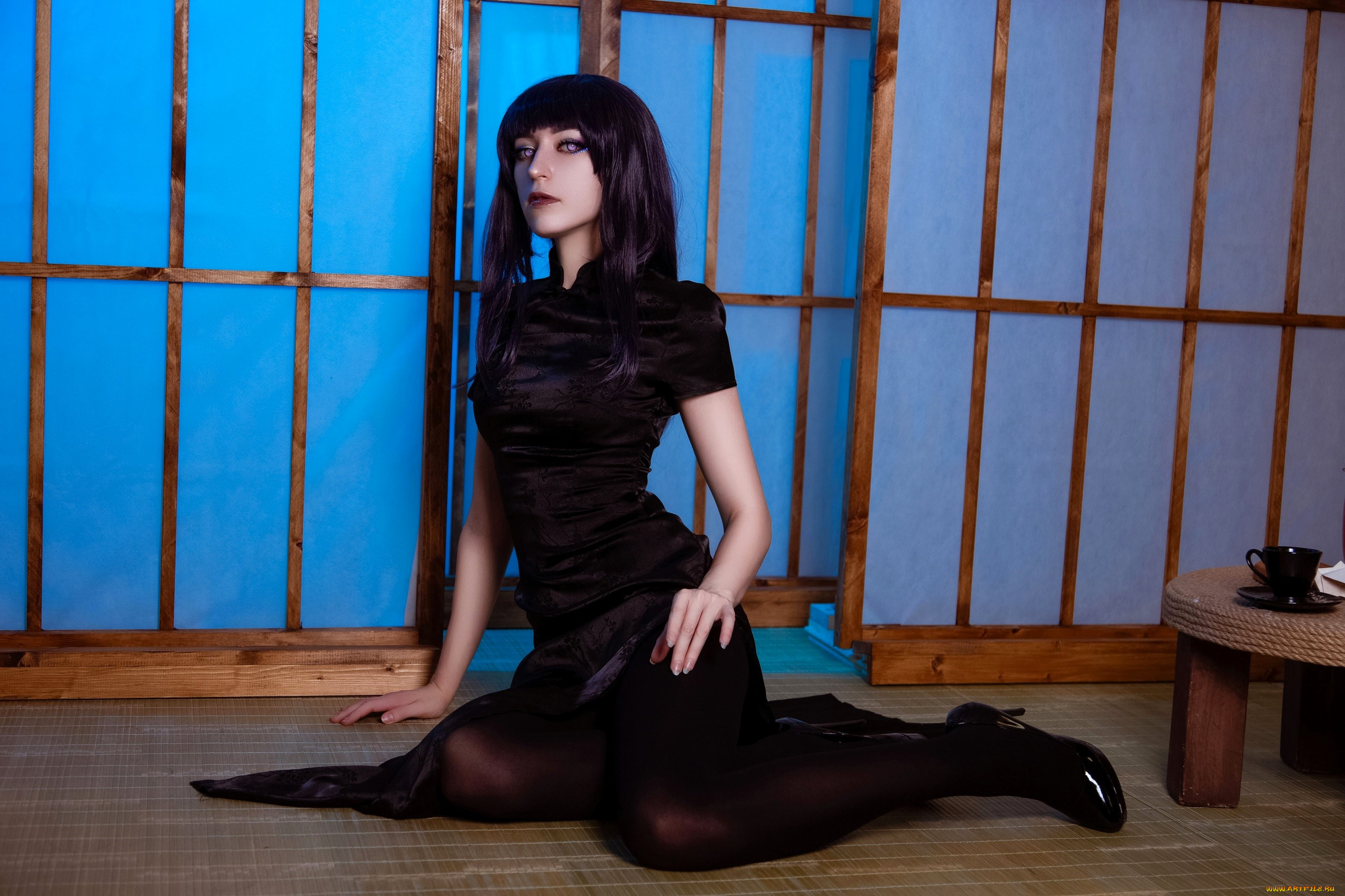 девушки, momo, косплей, образ, наряд, костюм, платье