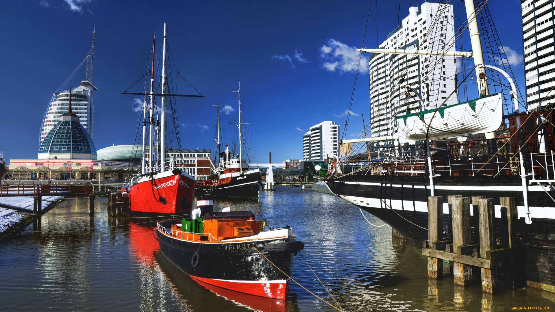 корабли, порты, причалы