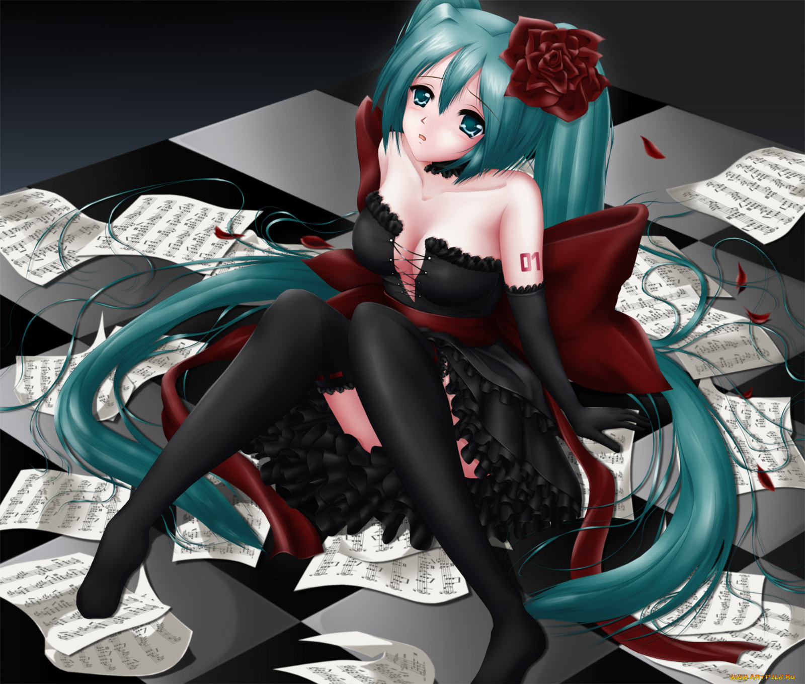 hatsune, miku, аниме, vocaloid