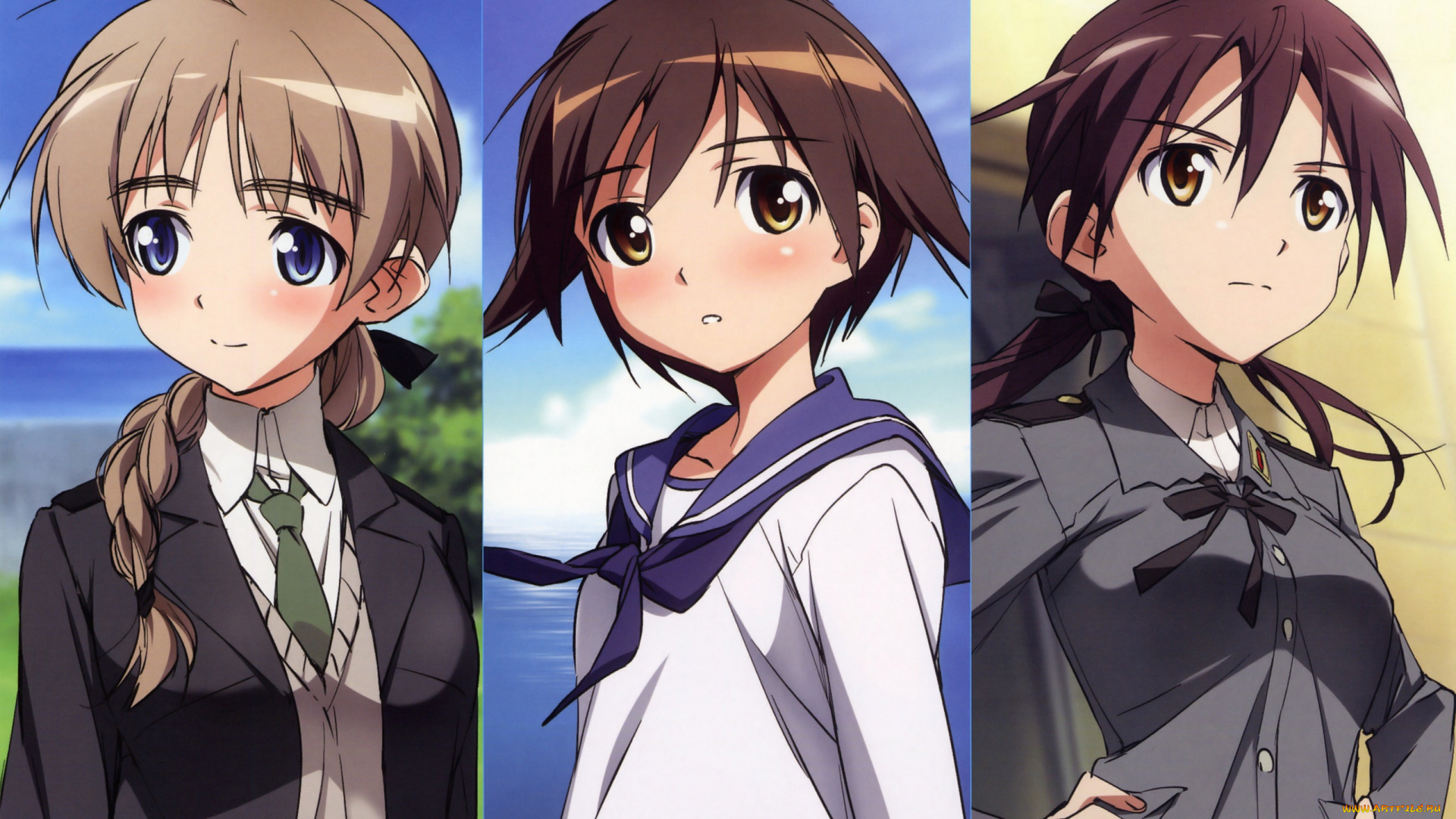 аниме, street, fighter, strike, witches