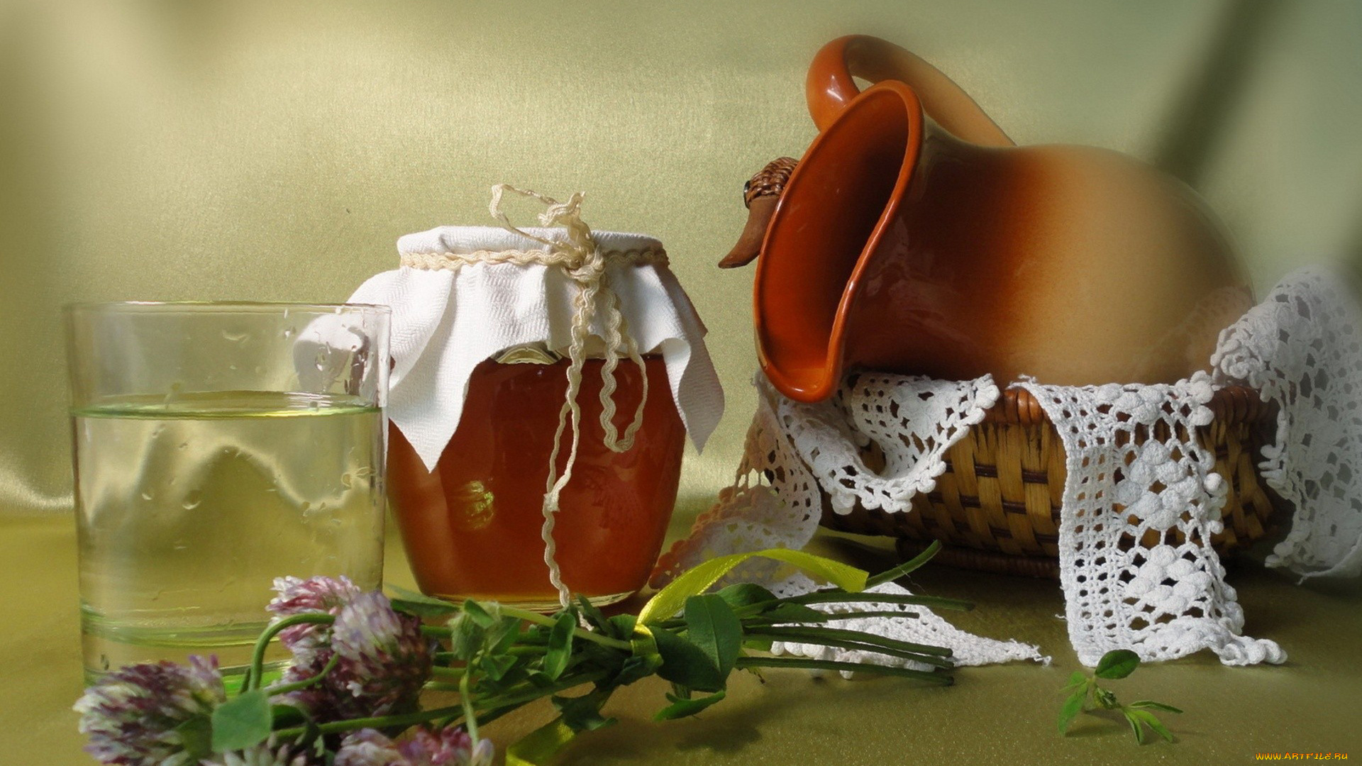 еда, мёд, варенье, повидло, джем, банка, мед, кружева, стакан