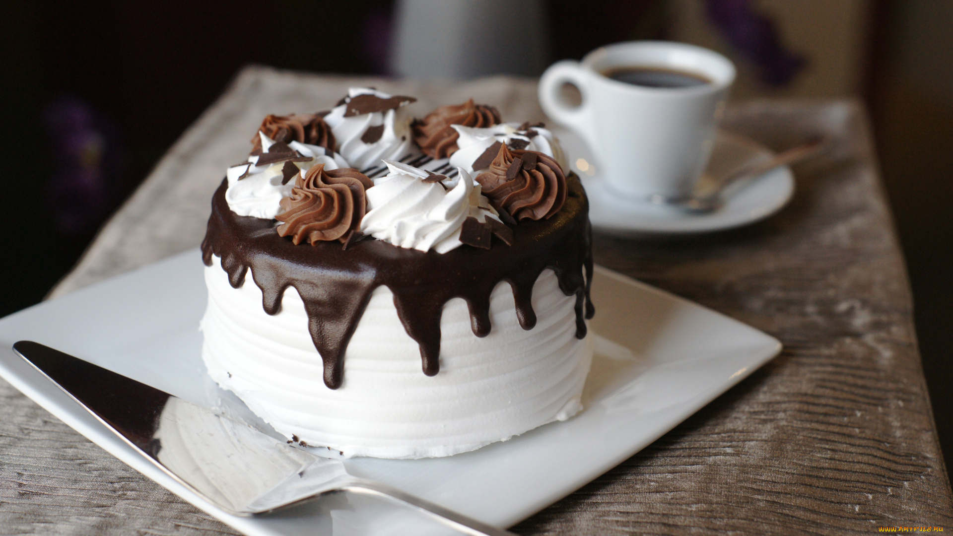 еда, пирожные, кексы, печенье, крем, лопатка, торт, кофе, чашка