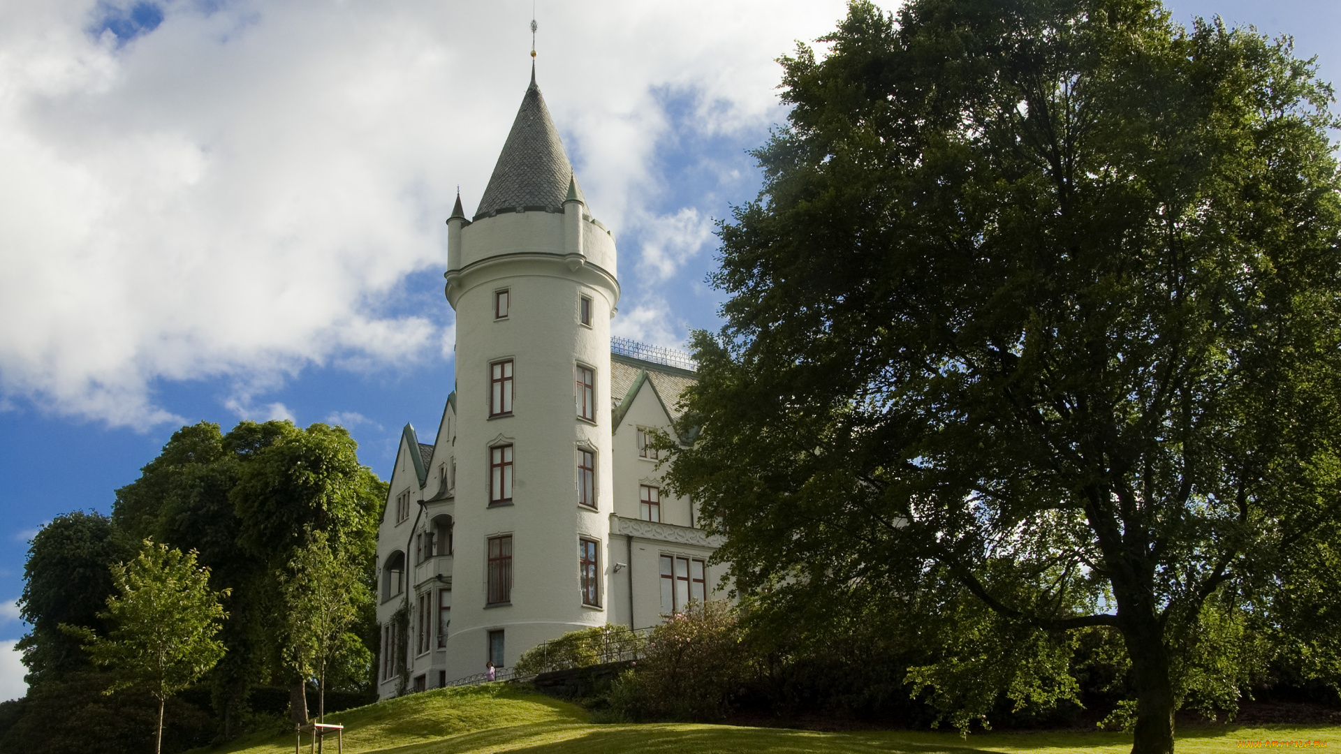 города, здания, дома, bergen, gamlehaugen, norway