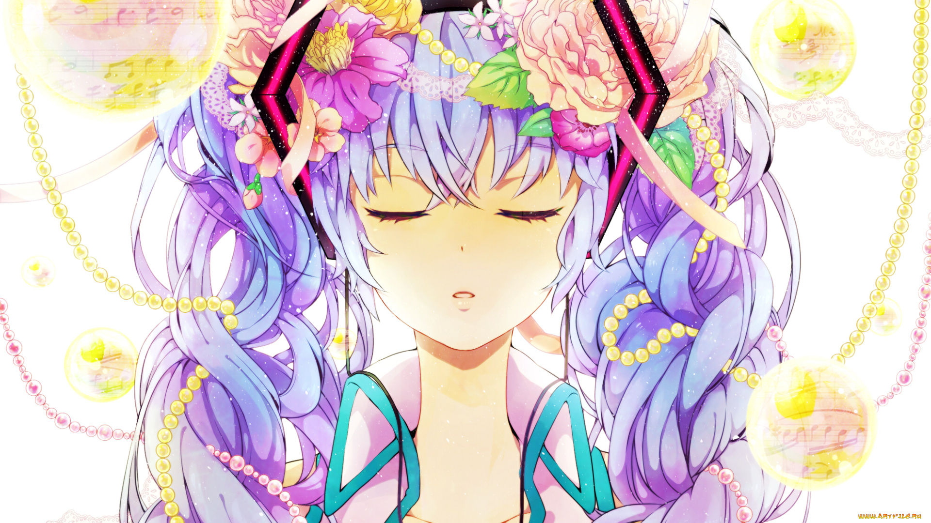 hatsune, miku, аниме, vocaloid