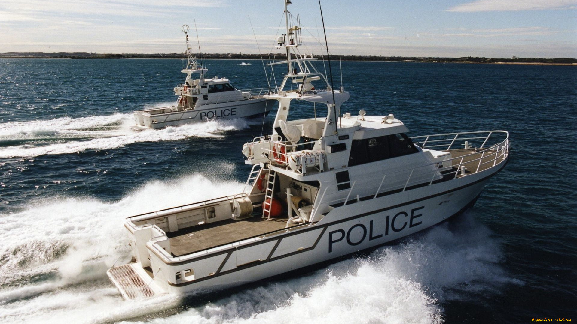 корабли, катера, police, boat