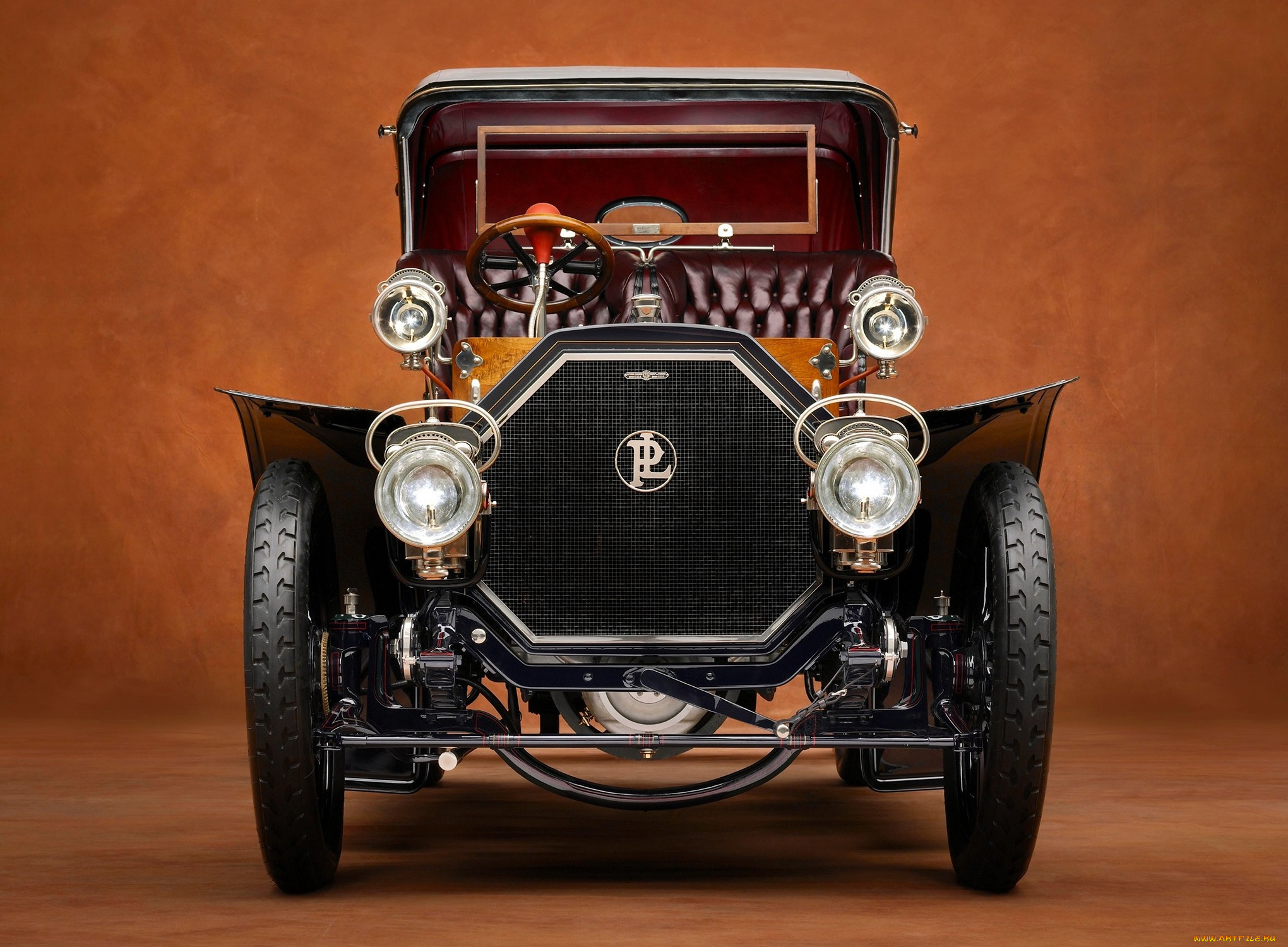 автомобили, классика, коричневый, фон