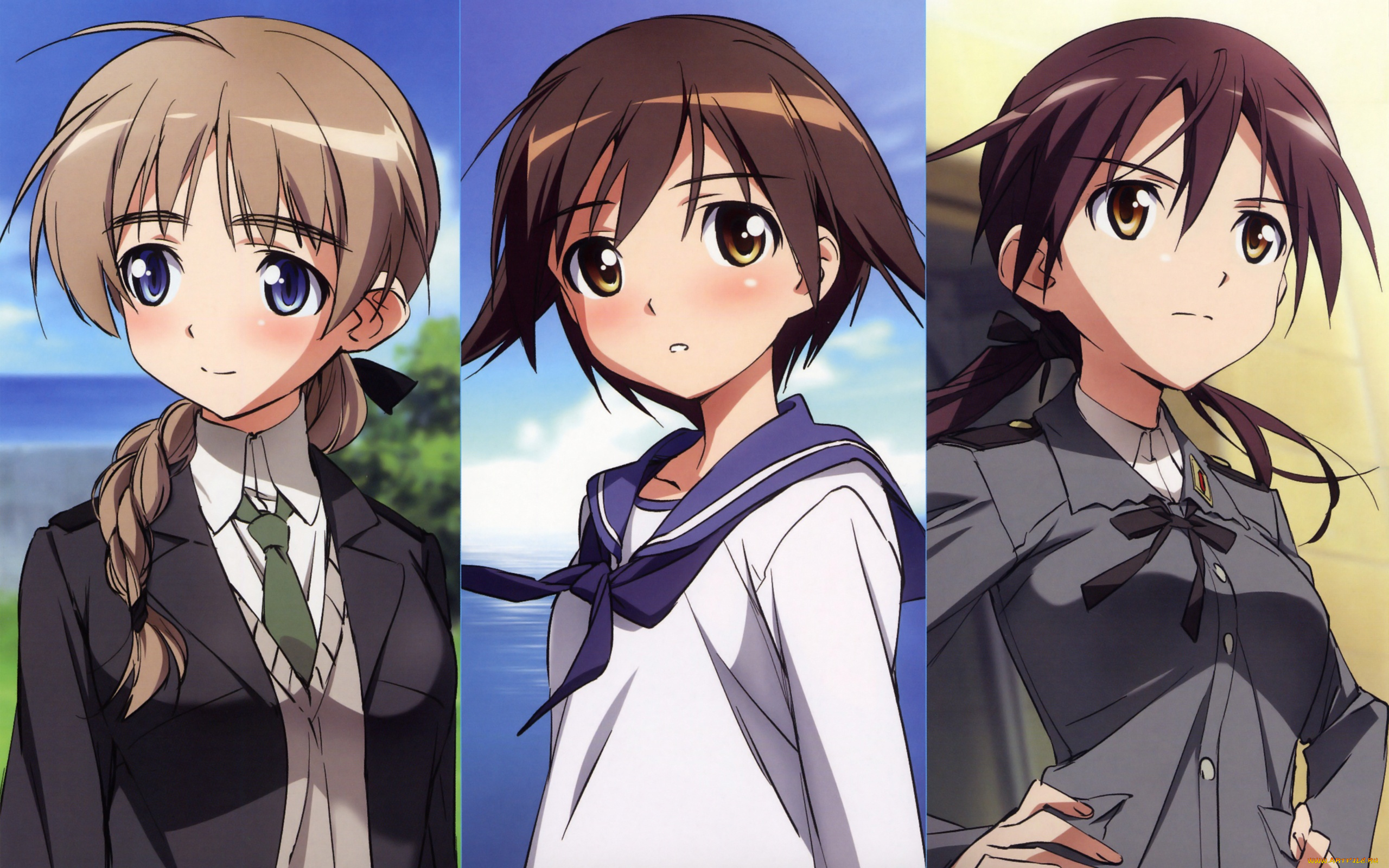 аниме, street, fighter, strike, witches
