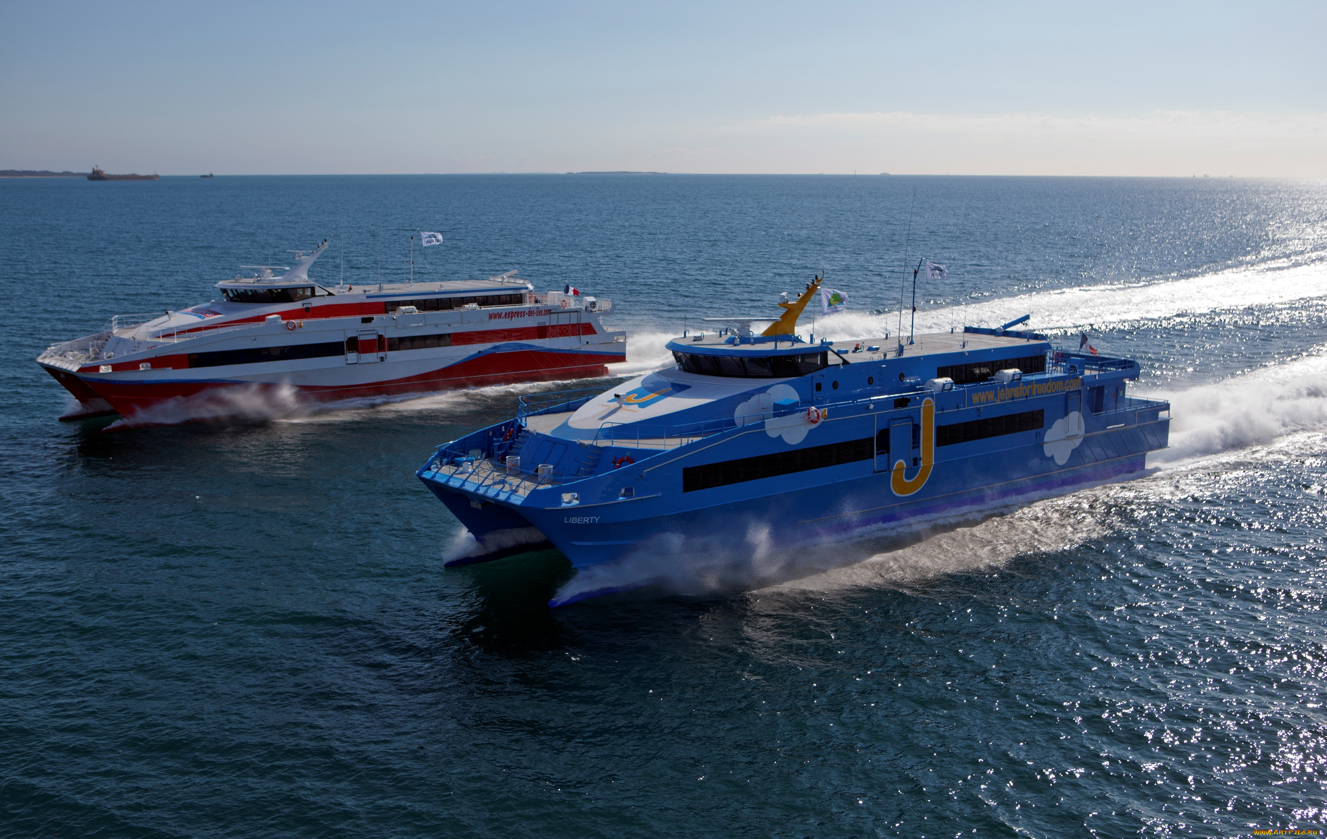 корабли, катамараны, тримараны, море