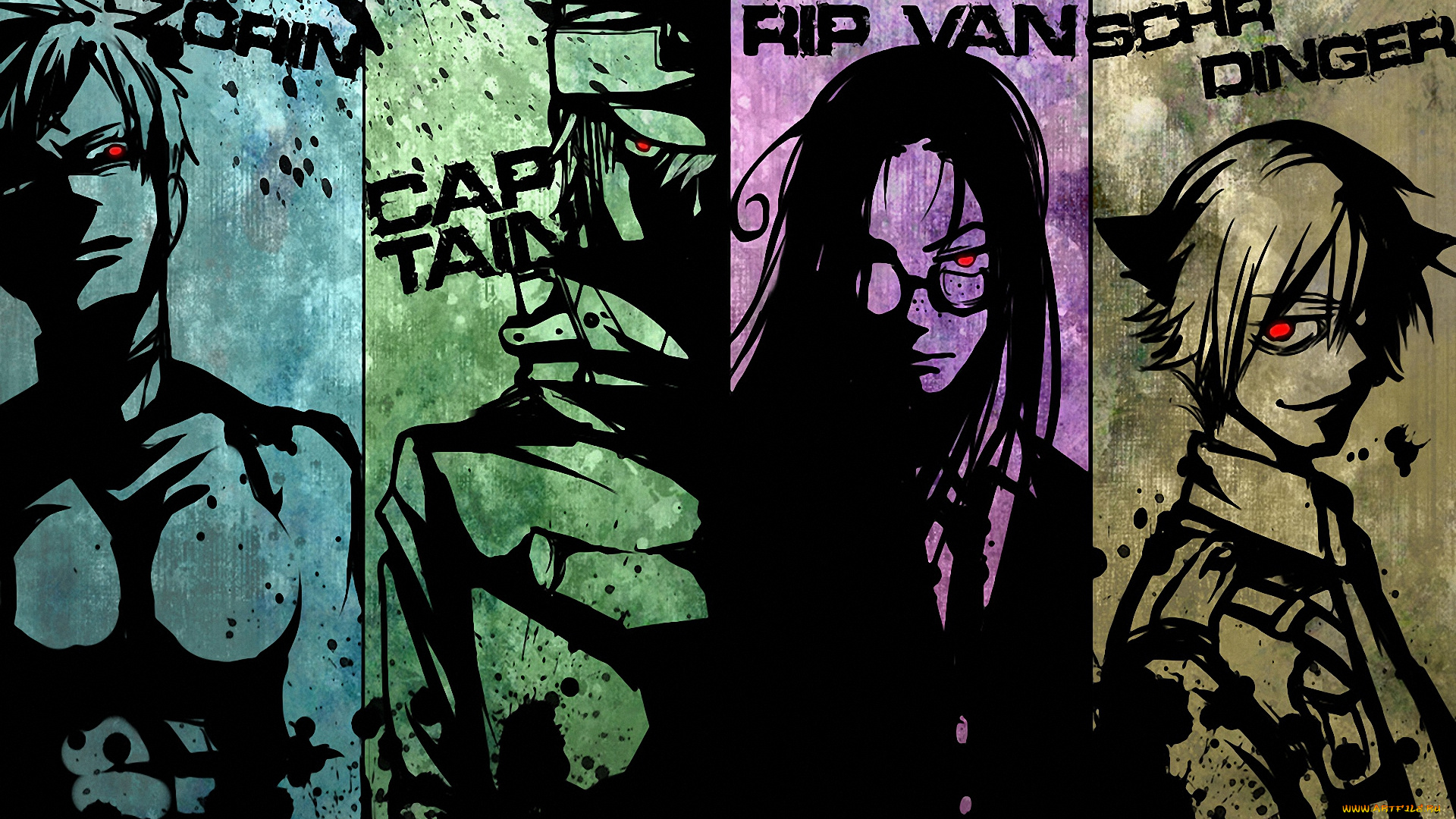 аниме, hellsing, rip, van, winkle, миллениум, вампиры, the, captain, zorin