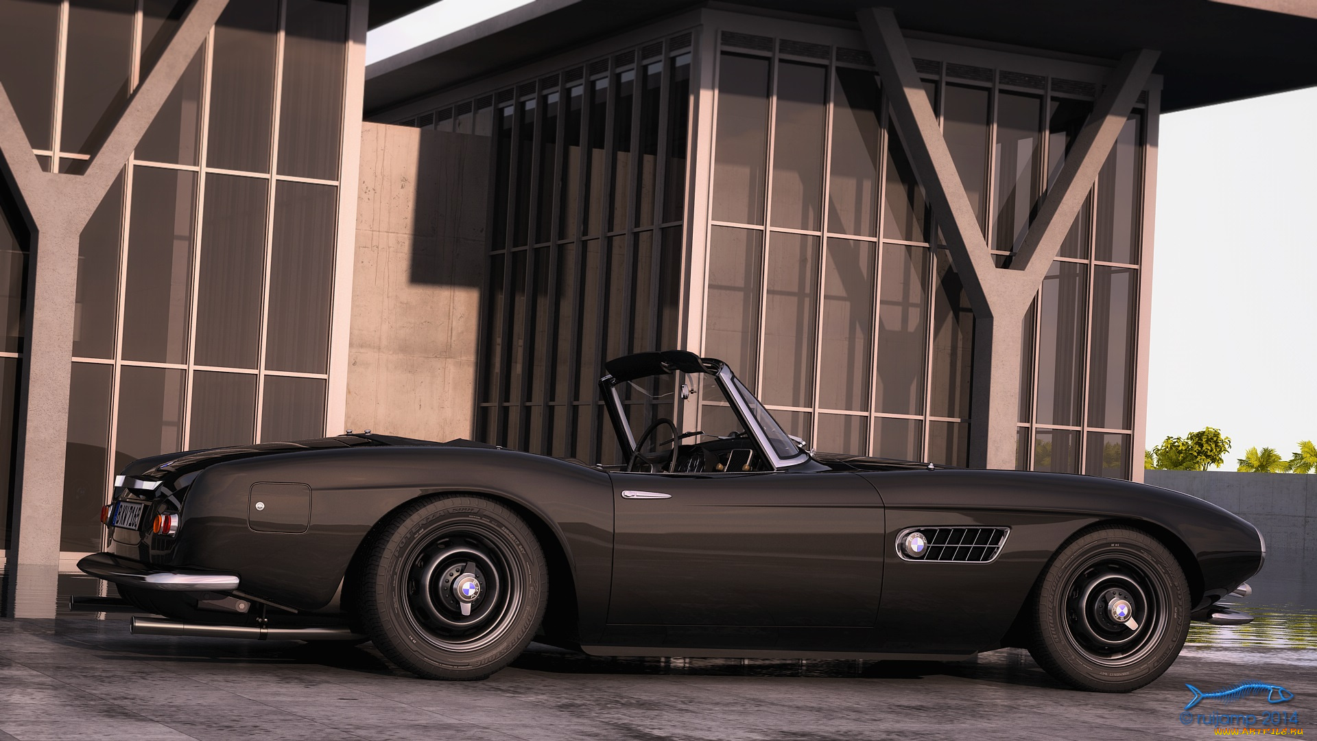 автомобили, 3д, bmw, 507