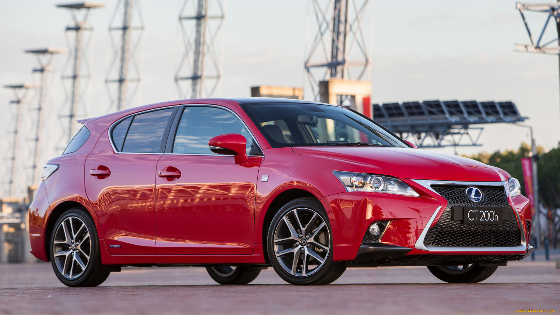 автомобили, lexus, ct, 200h, f-sport, au-spec, 2014, красный