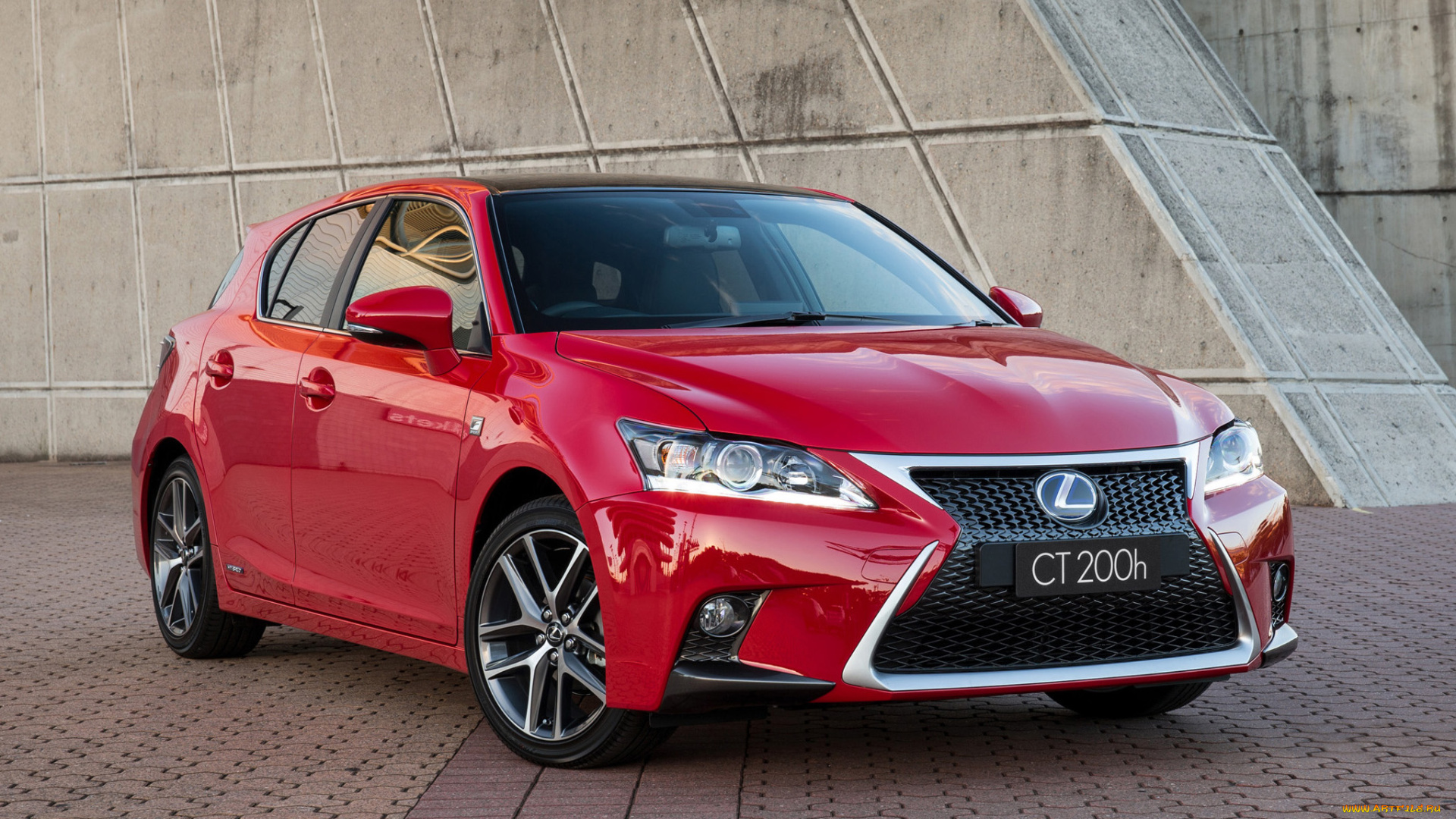 автомобили, lexus, ct, 200h, f-sport, au-spec, 2014, красный