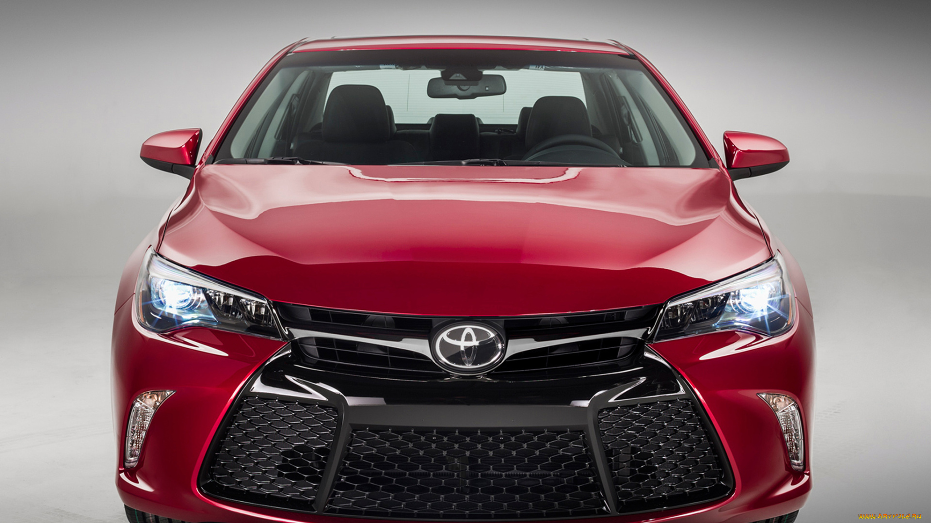 автомобили, toyota, 2015, camry, xse, красный