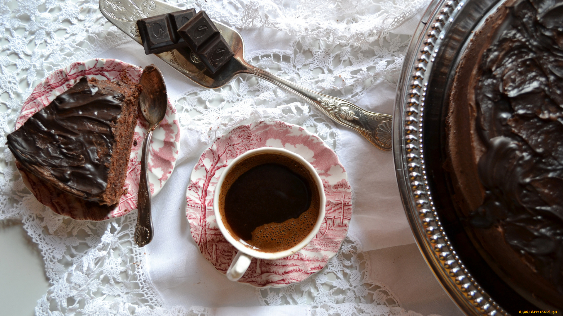 еда, разное, кофе, торт