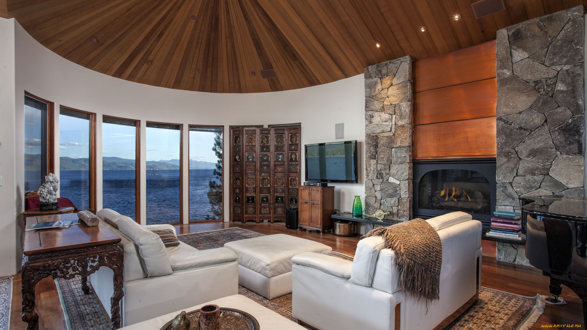 интерьер, гостиная, диван, окно