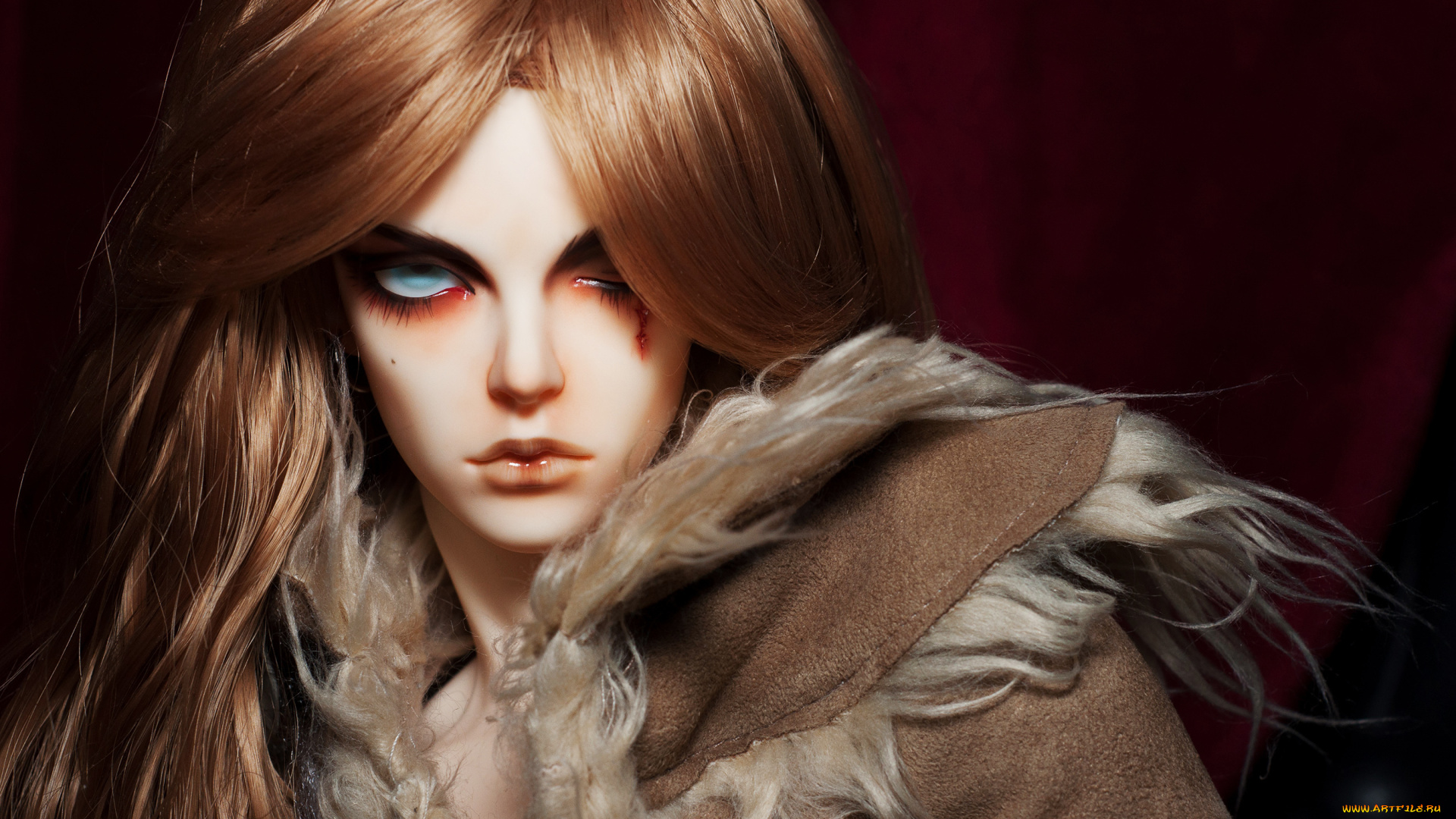 разное, игрушки, кукла, парень, длинные, волосы, шрам, взгляд