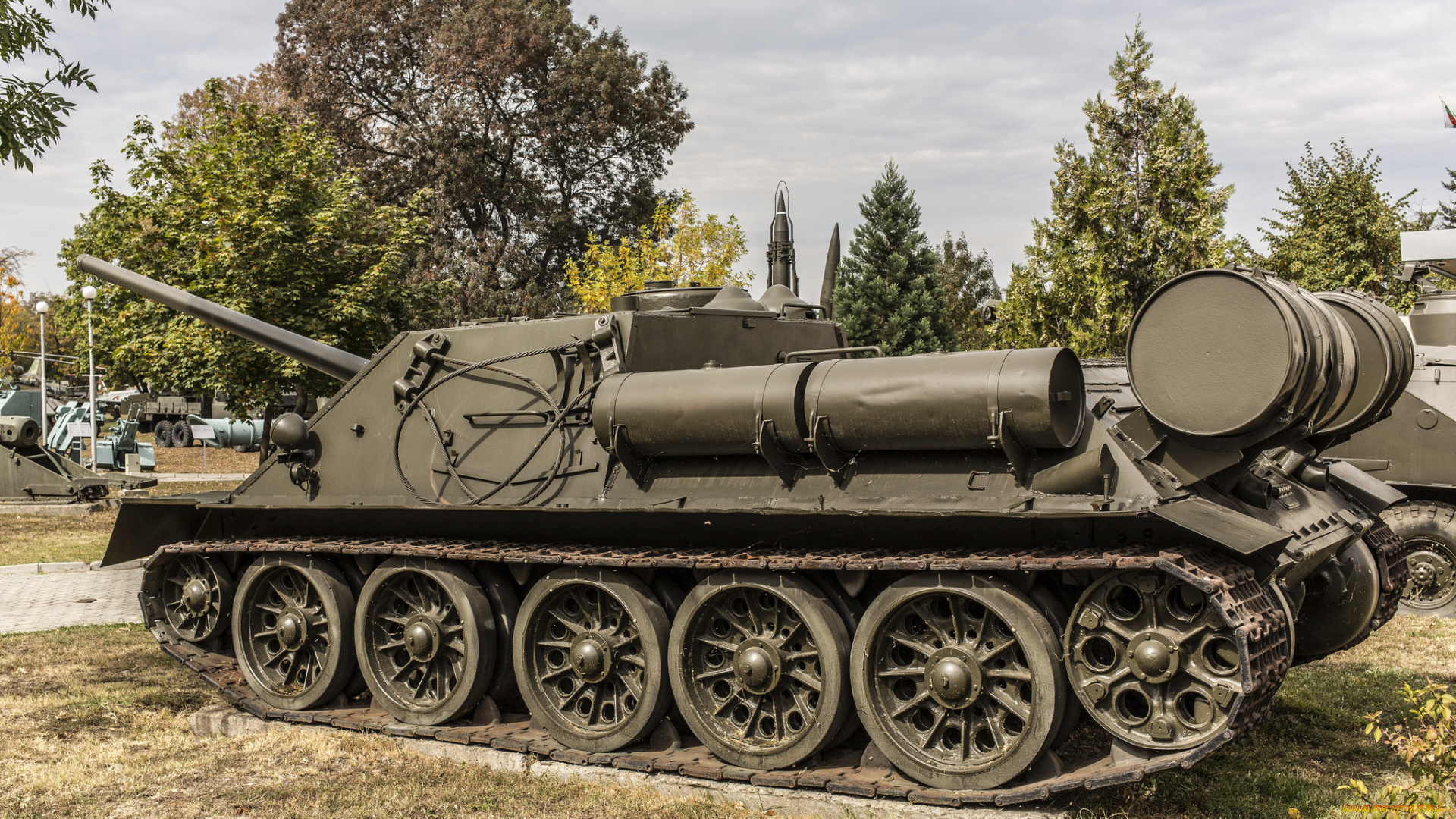su-100, техника, военная, техника, самоходная, артелеристкая, установка