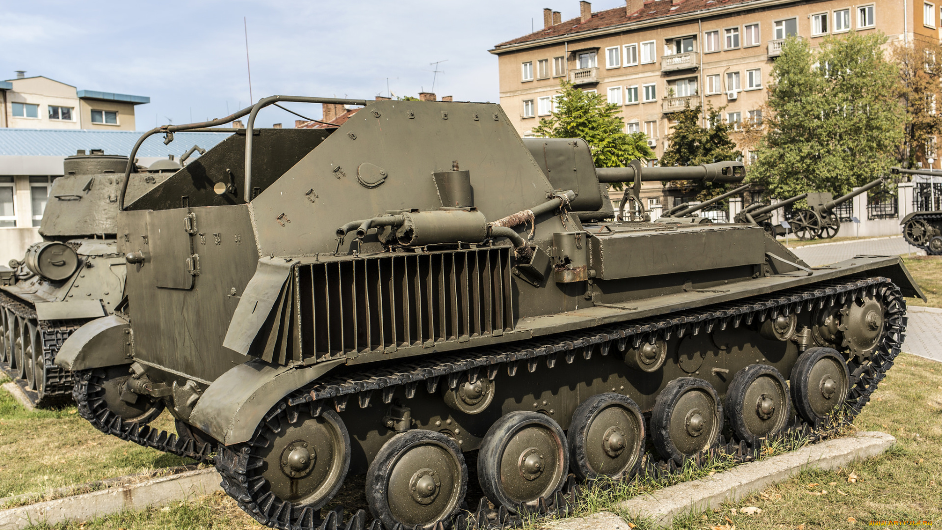 su-76m, техника, военная, техника, самоходная, артелеристкая, установка