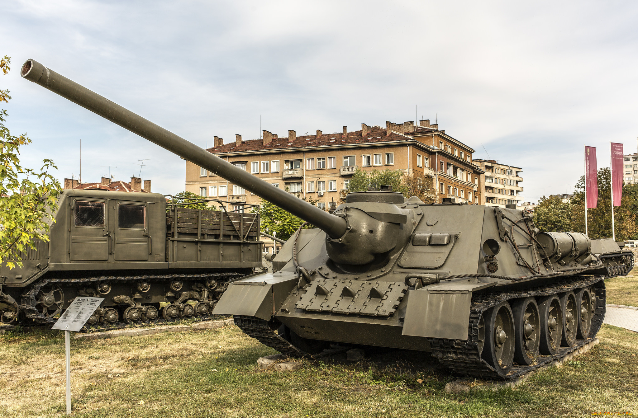 su-100, техника, военная, техника, самоходная, артелеристкая, установка