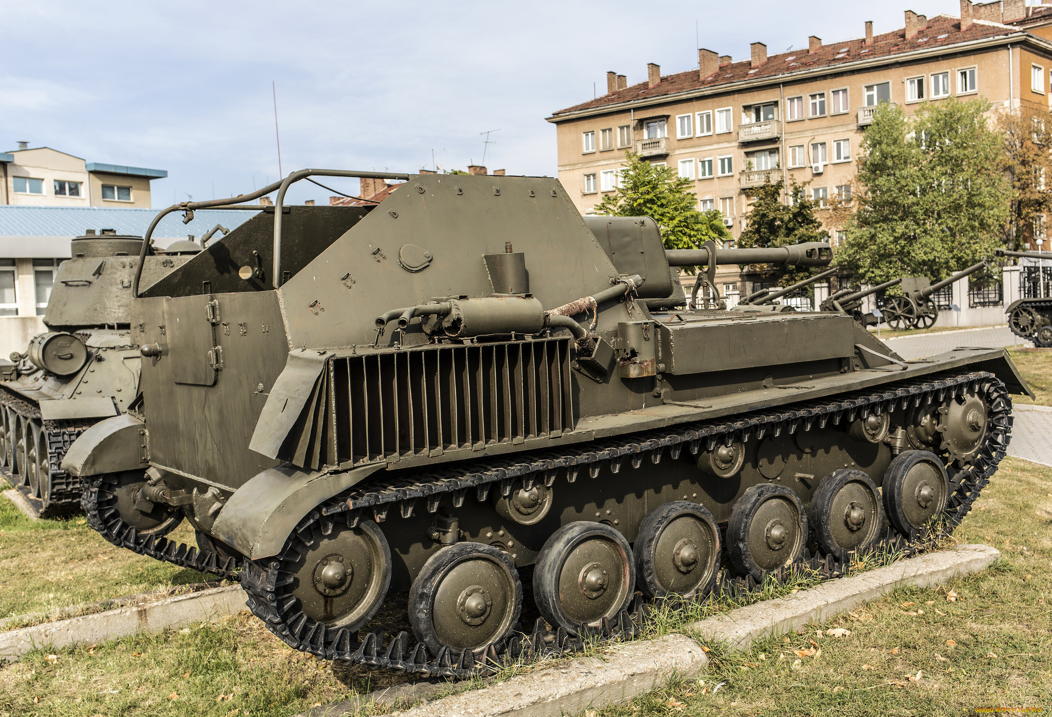 su-76m, техника, военная, техника, самоходная, артелеристкая, установка