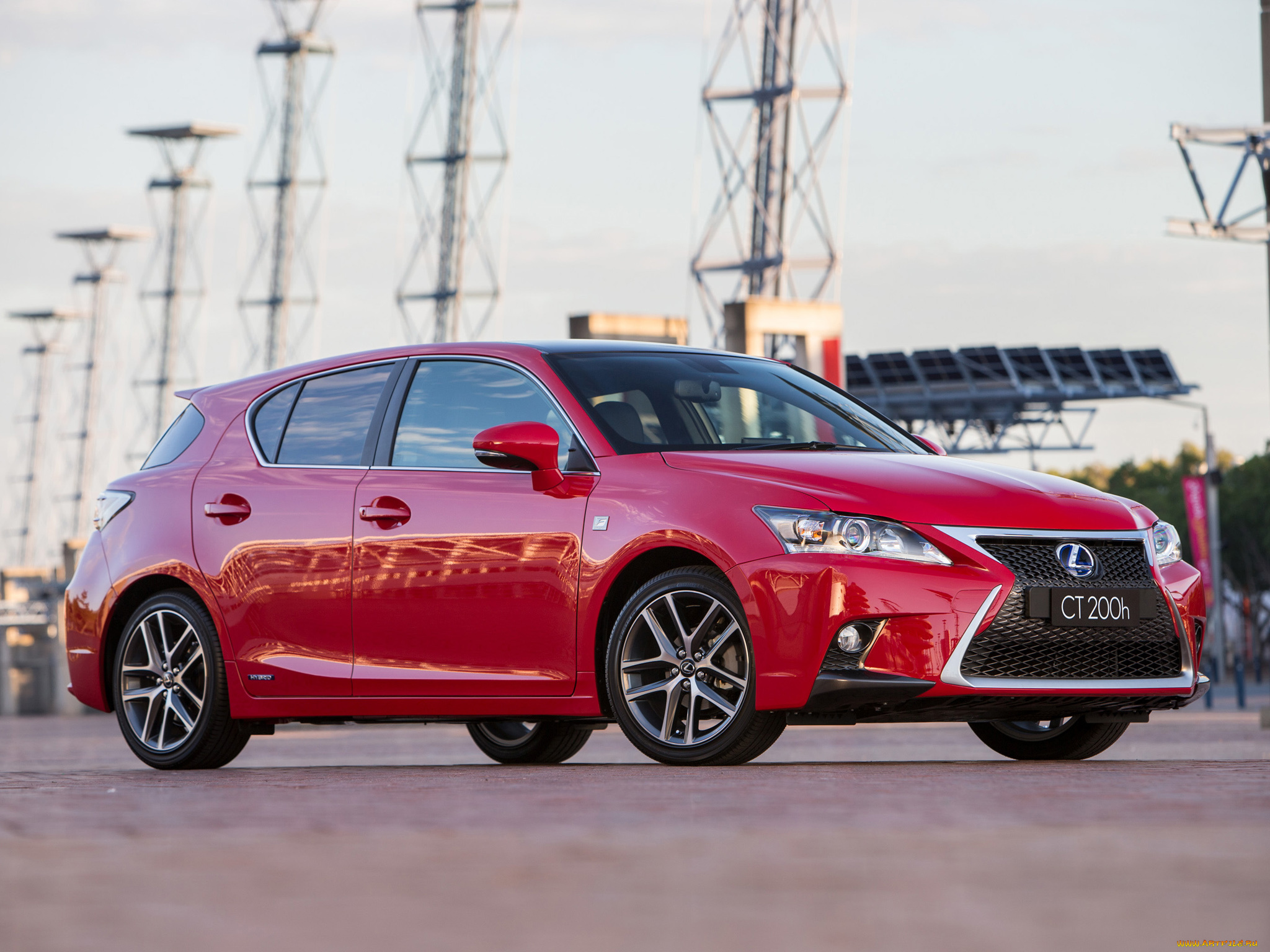 автомобили, lexus, ct, 200h, f-sport, au-spec, 2014, красный
