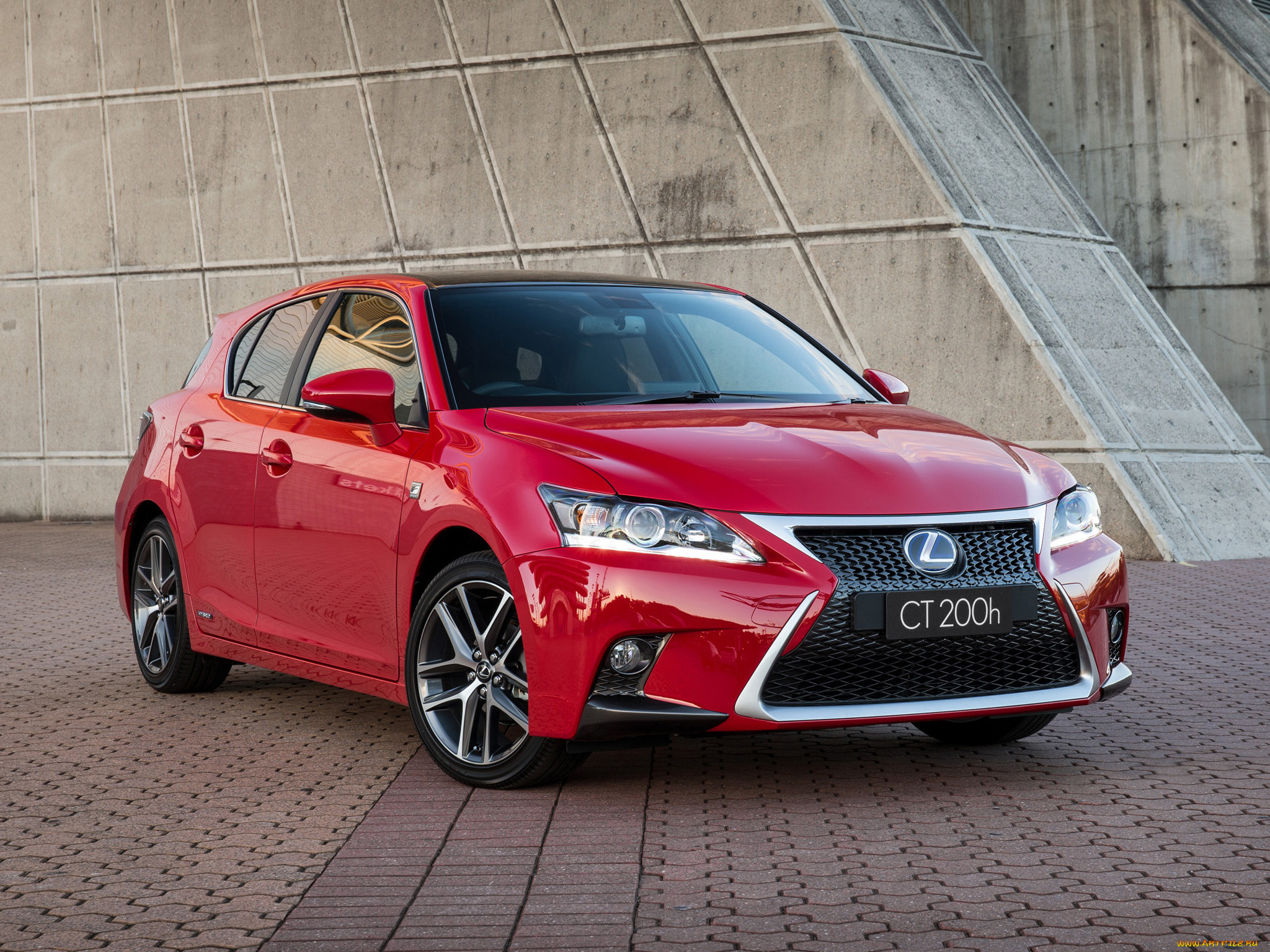 автомобили, lexus, ct, 200h, f-sport, au-spec, 2014, красный