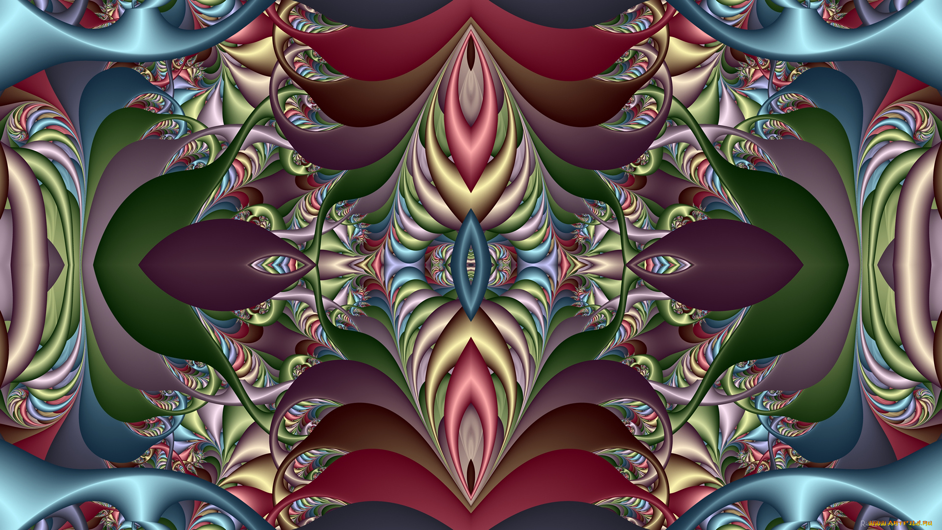 3д, графика, фракталы, , fractal, цвета, фон, узор