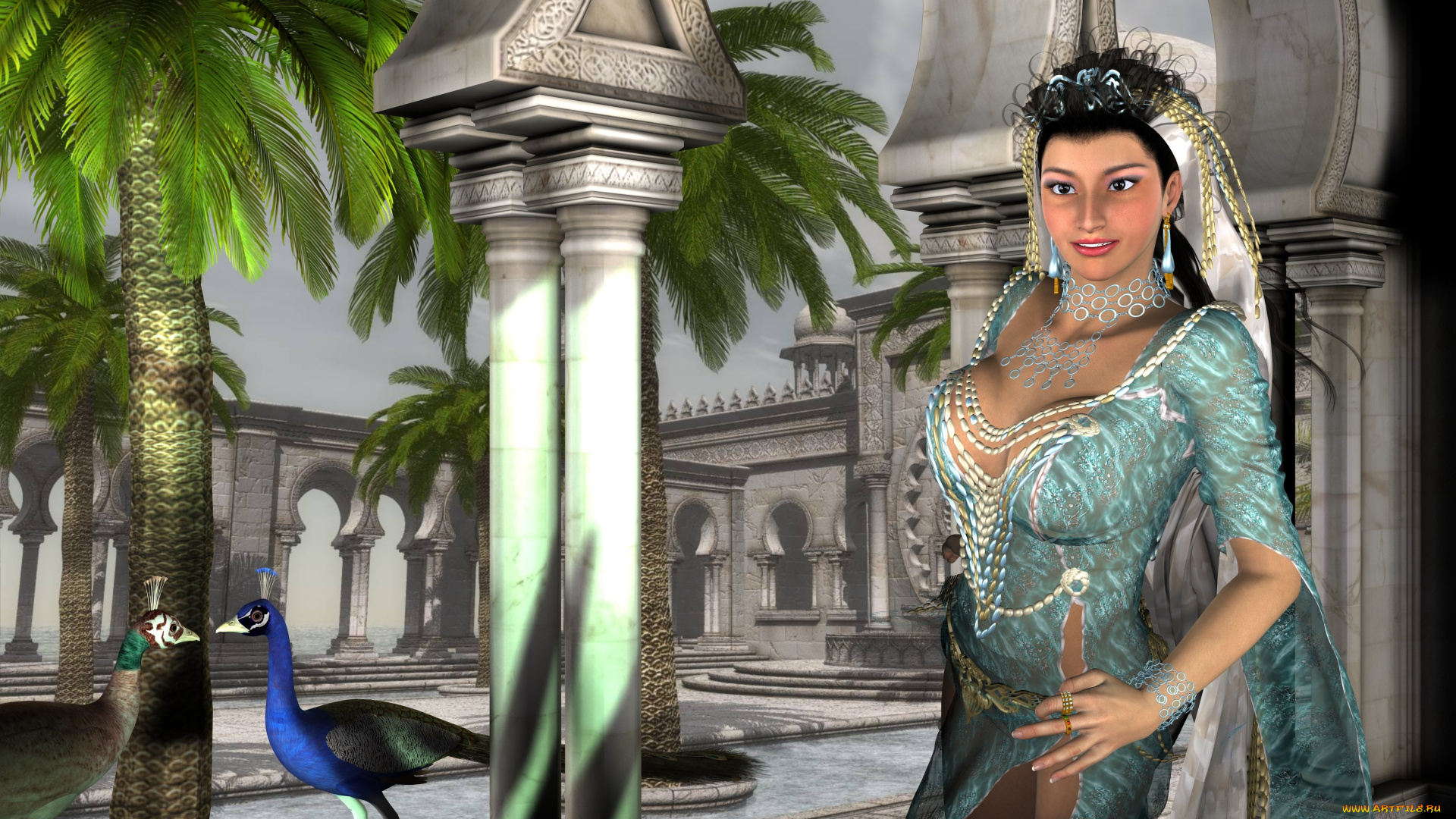 3д, графика, люди, , people, фон, взгляд, девушка